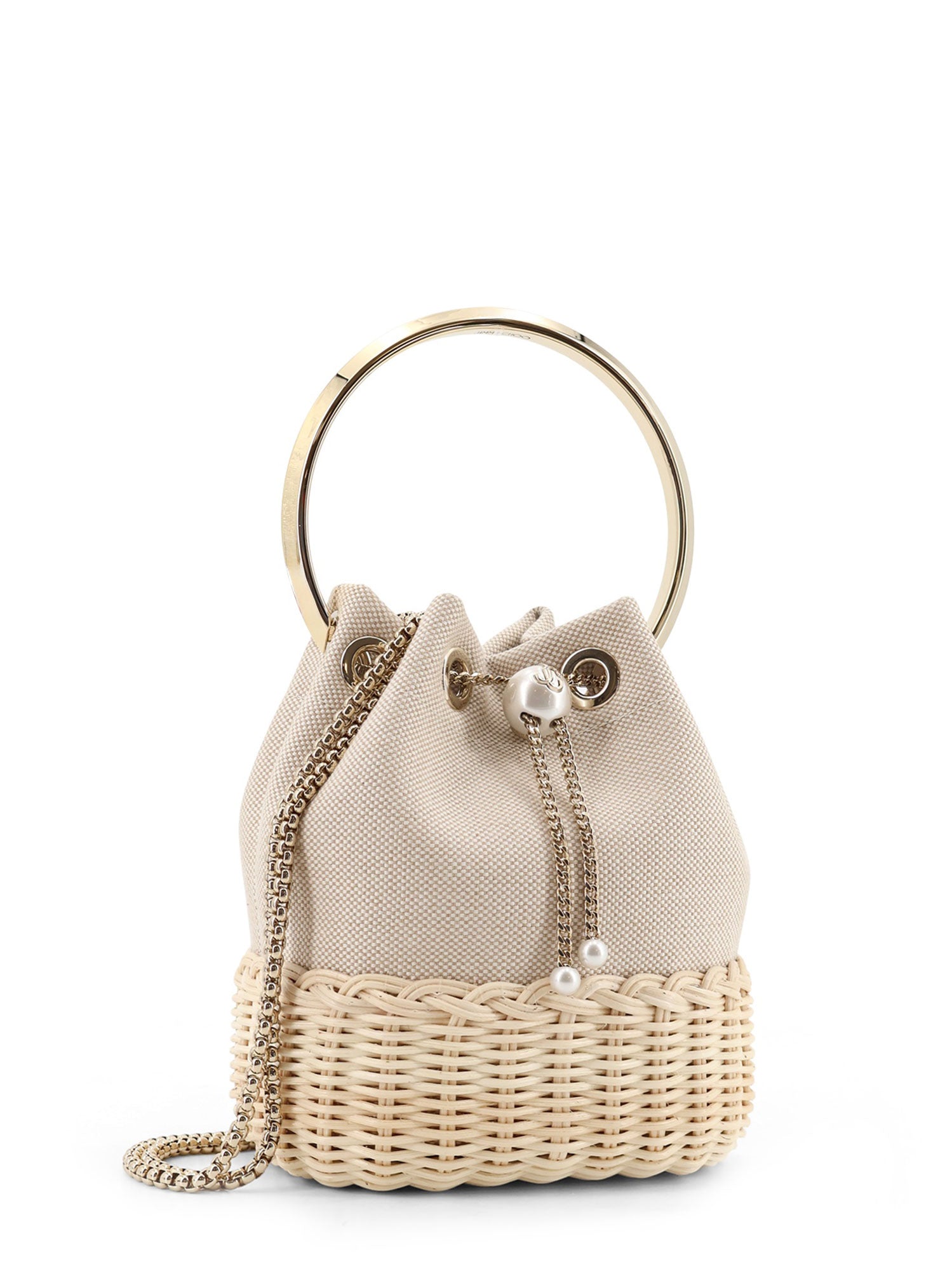Jimmy Choo Bags Almondmix Canvas/rafia