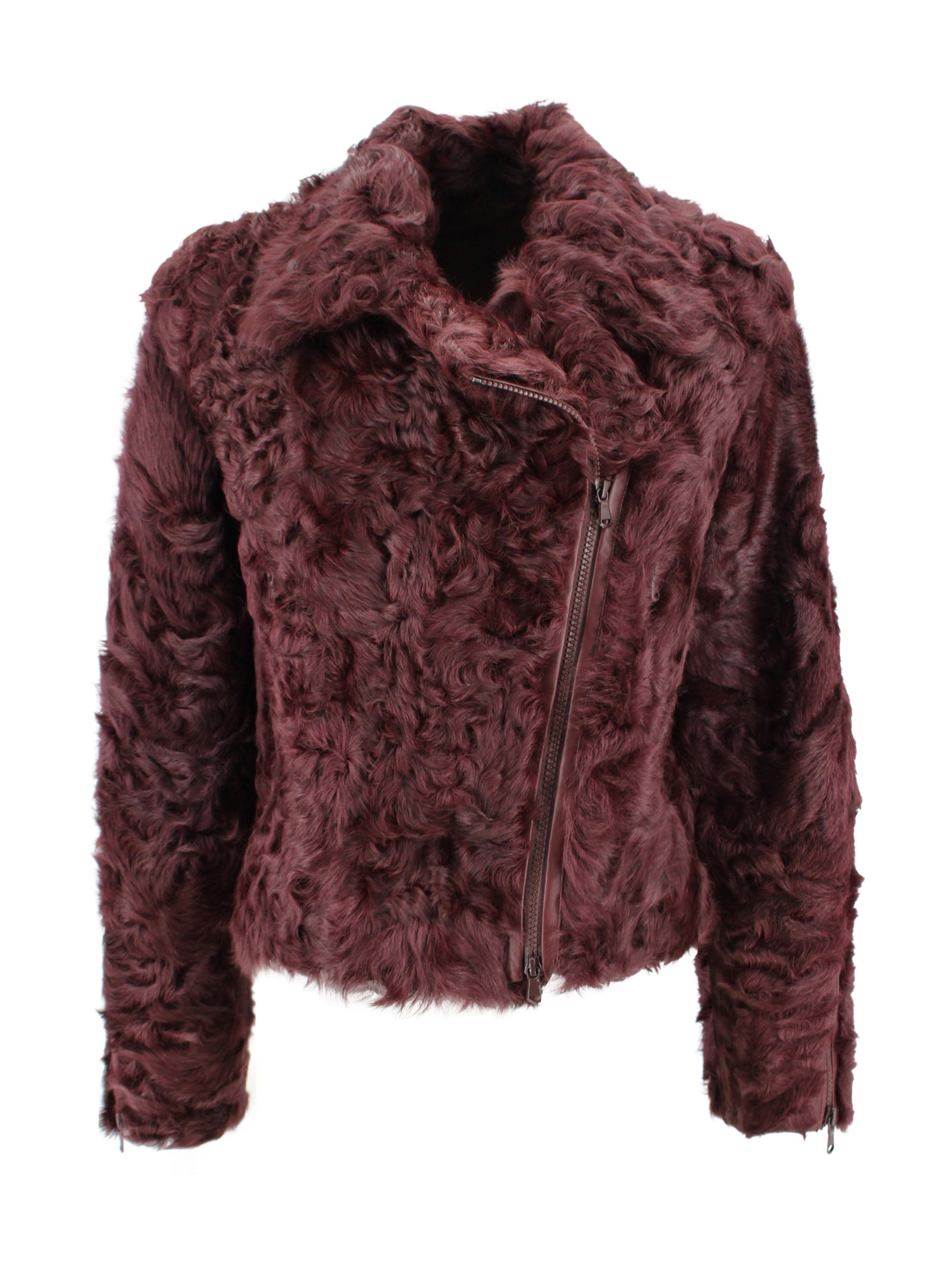 Brunello Cucinelli Jackets Rosso Pelliccia Montone