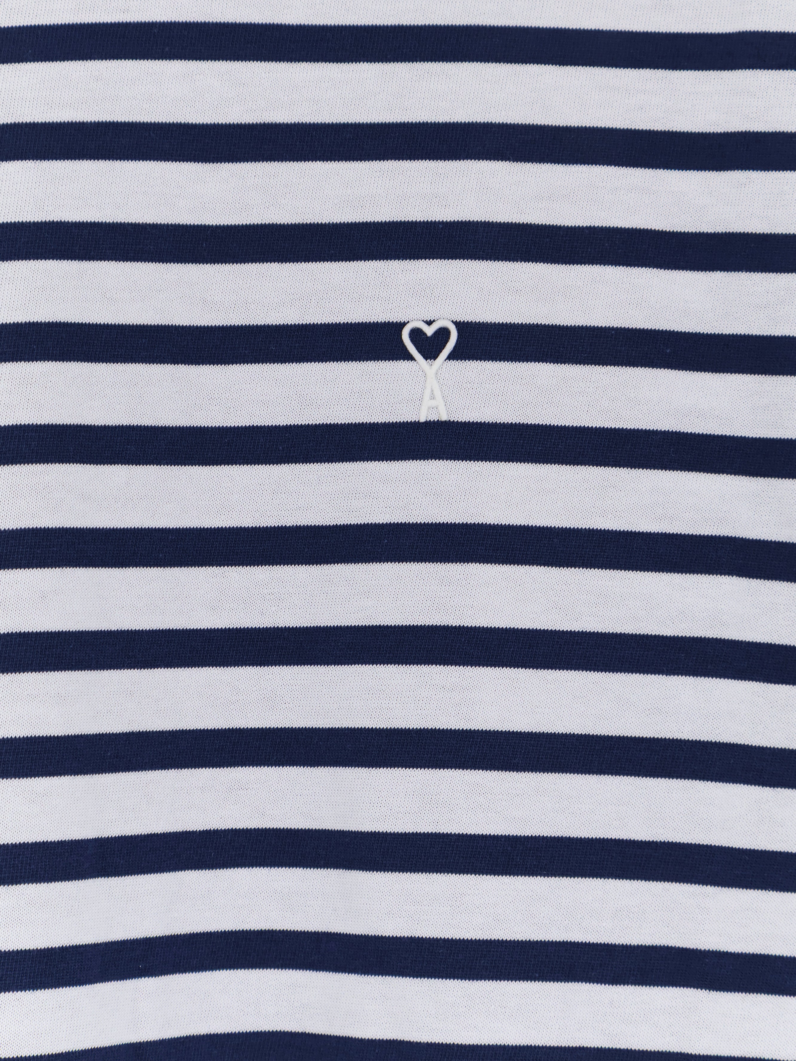 Ami Paris T-shirts and Polos Encre/blanc Cotone