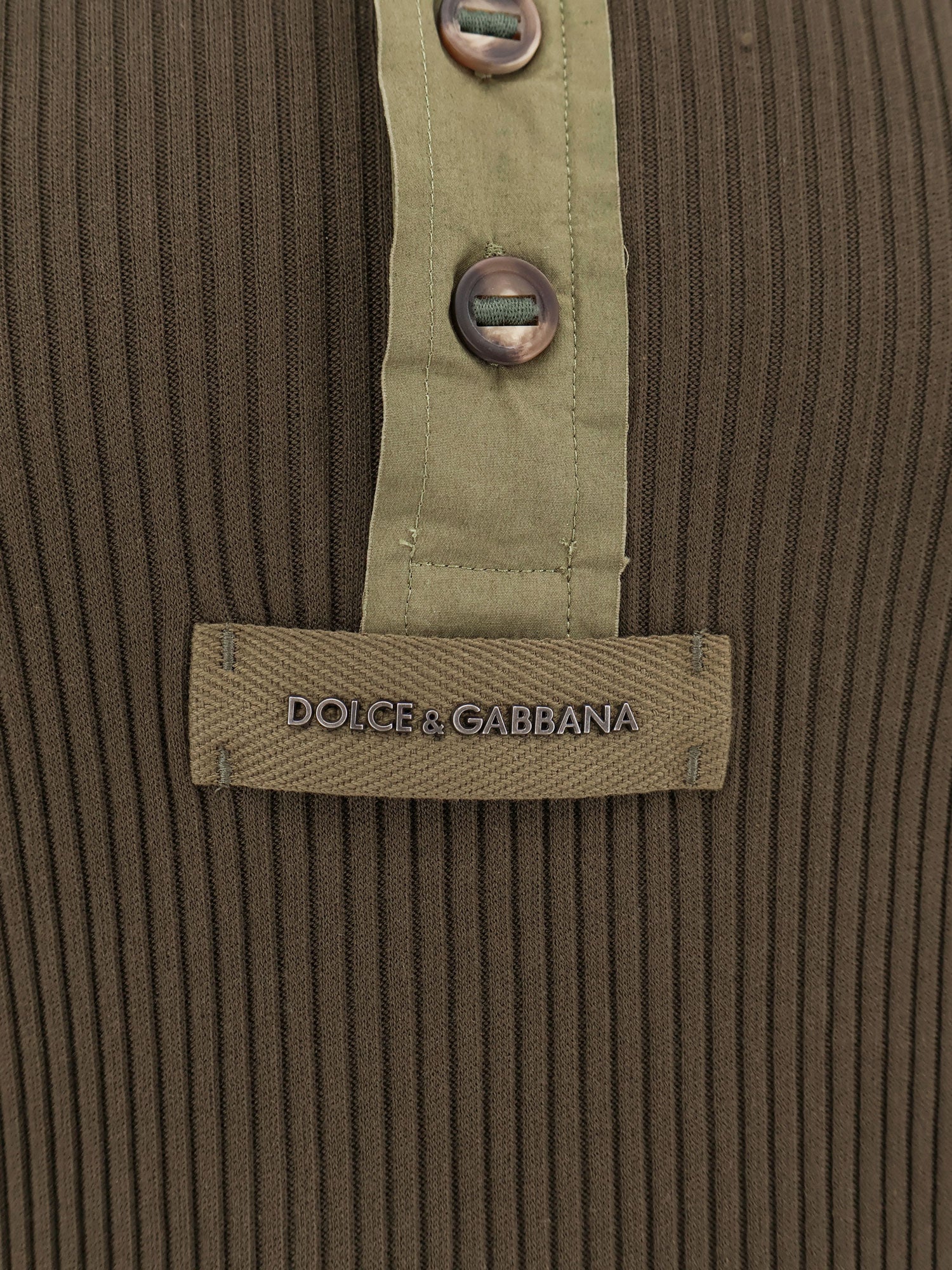 Dolce & Gabbana Sweaters Grigio Fango Scuriss Cotone