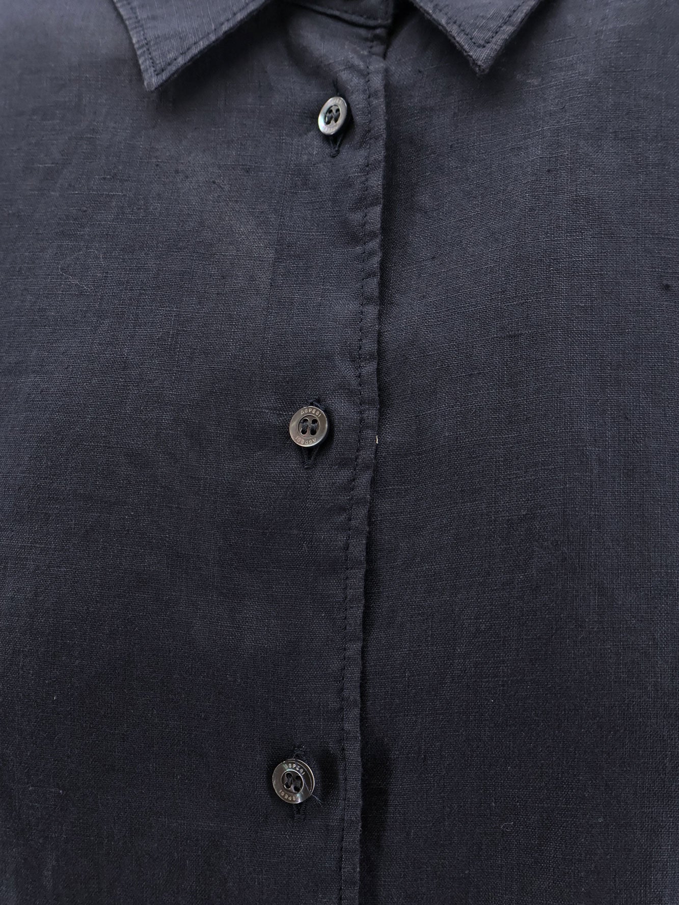 Aspesi Shirts Blue Lino