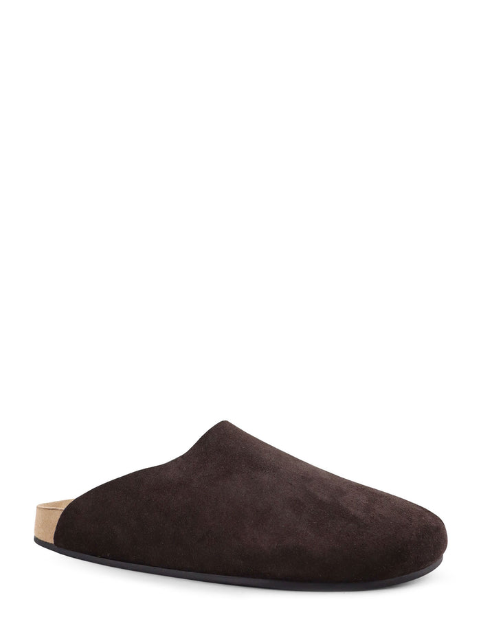The Row Sandals Coffee Suede/gomma