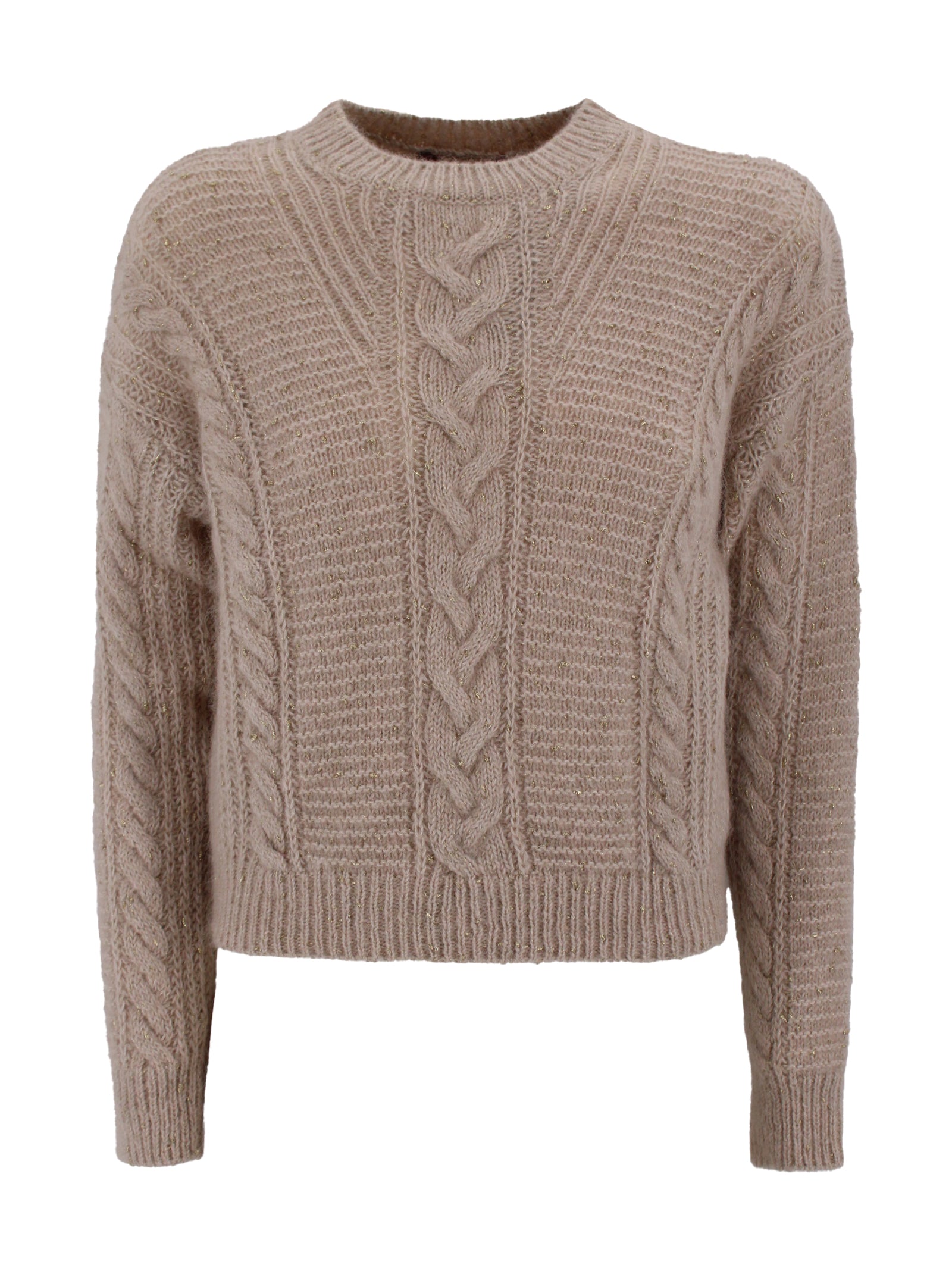 Max Mara Studio Sweaters Beige Poliammide