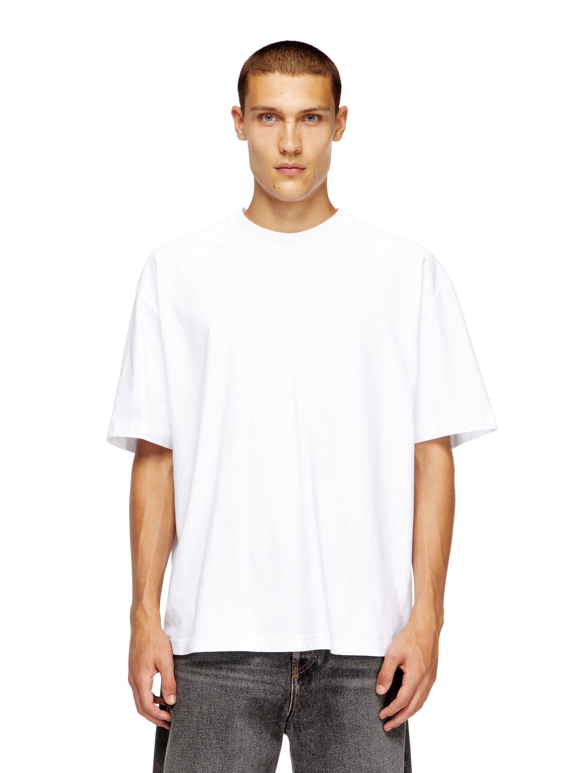 Diesel T-shirts and Polos White Cotone
