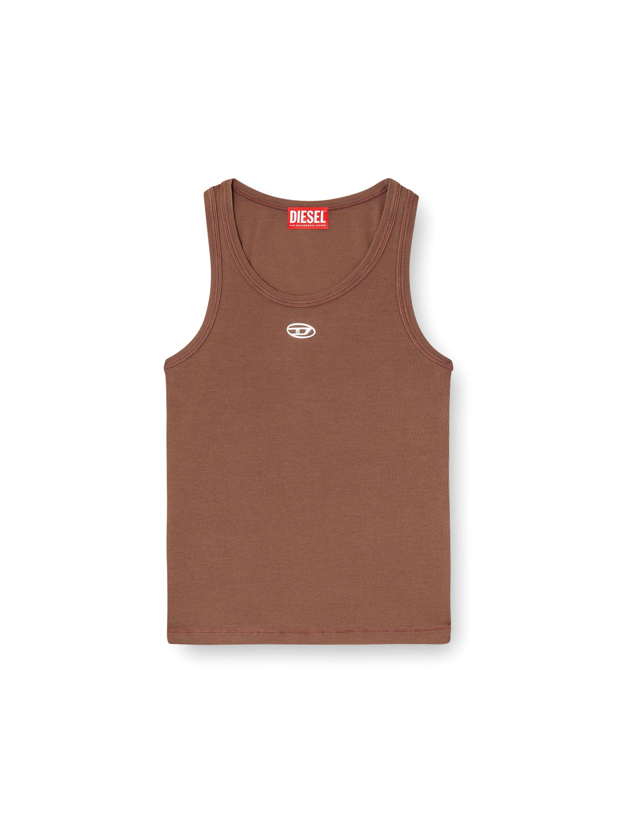 Diesel T-shirts and Polos Brown Cotone