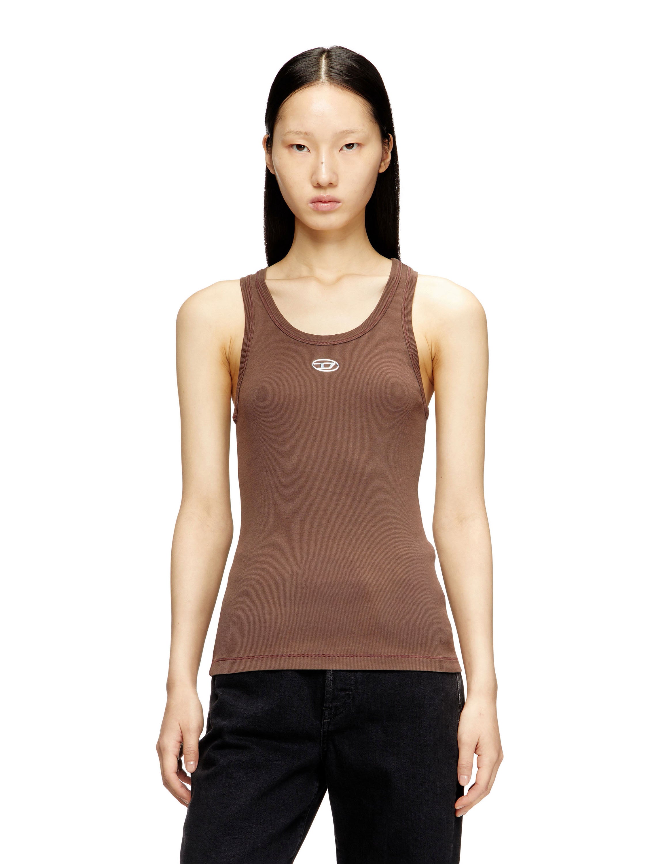 Diesel T-shirts and Polos Brown Cotone