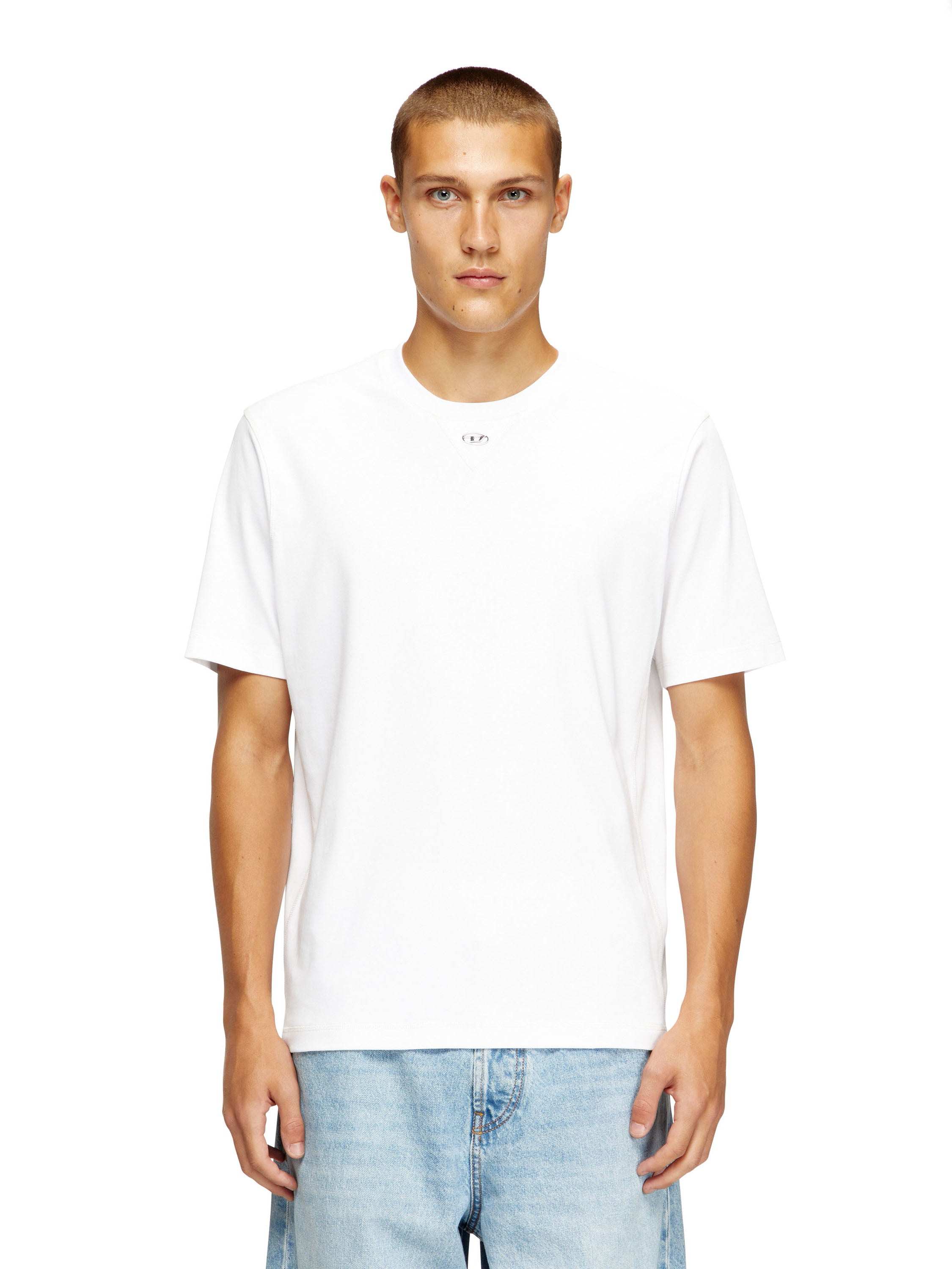 Diesel T-shirts and Polos White Cotone
