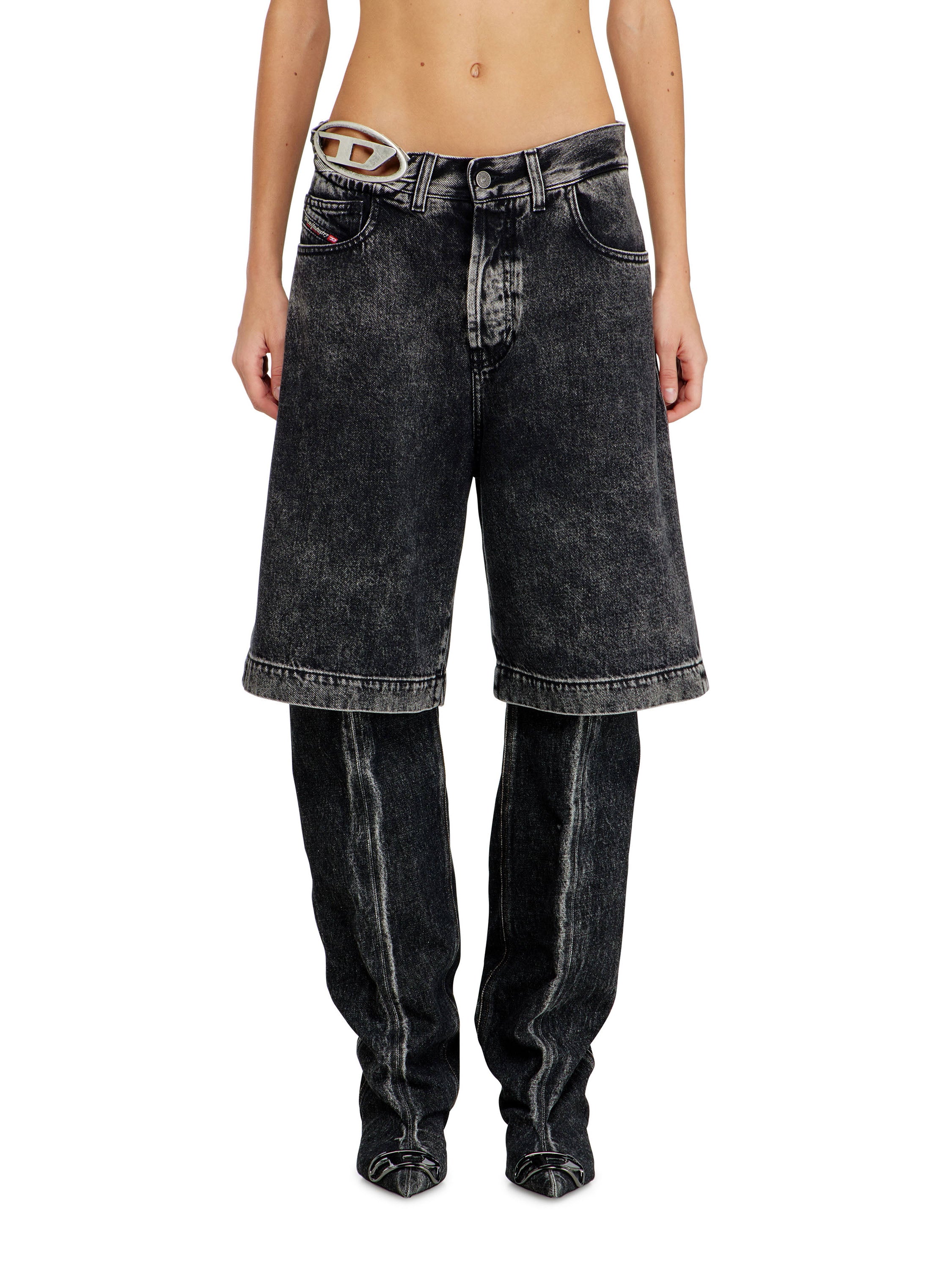 Diesel Shorts Black Cotone