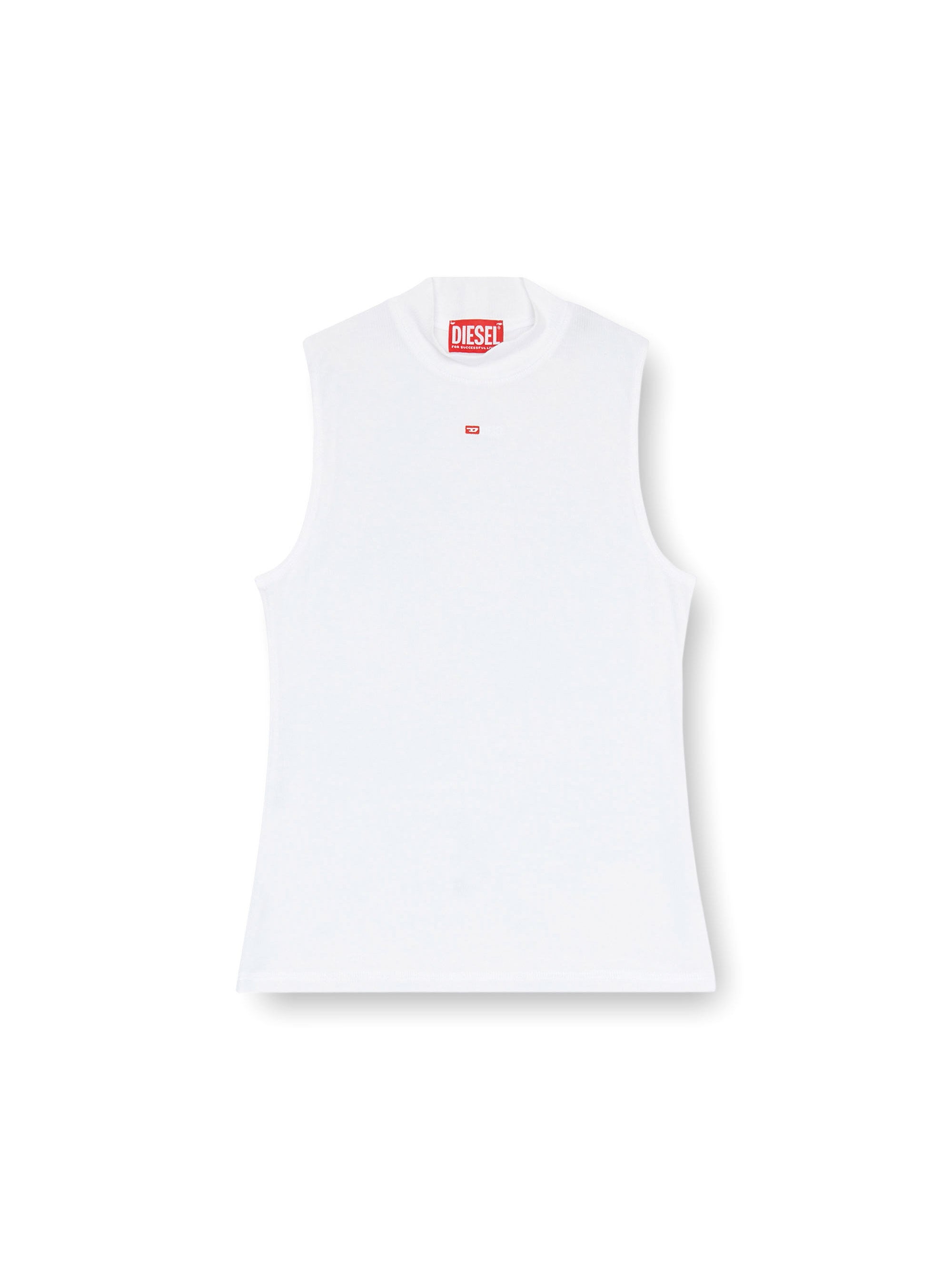 Diesel T-shirts and Polos White Viscosa Elastan
