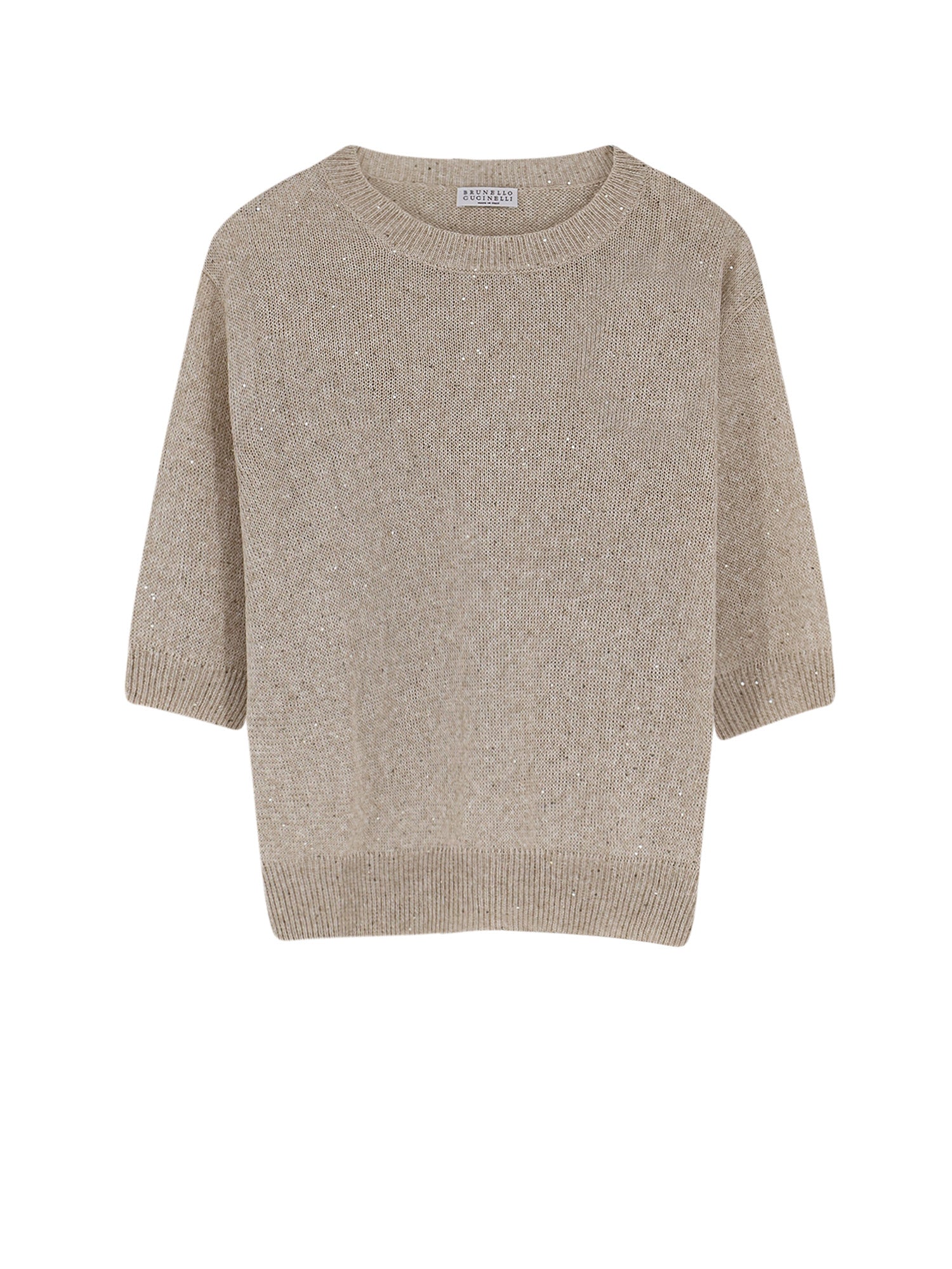 Brunello Cucinelli Sweaters Beige Lino Cotone
