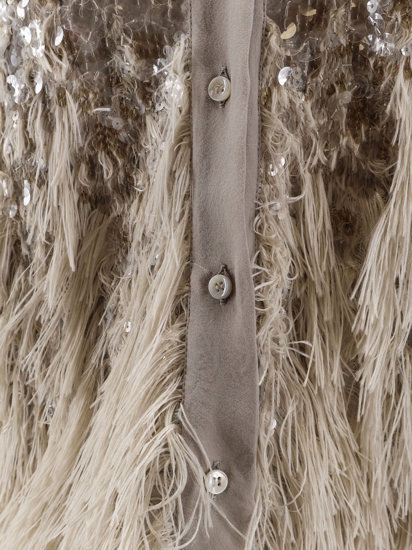 Brunello Cucinelli Shirts Silver Beige Seta