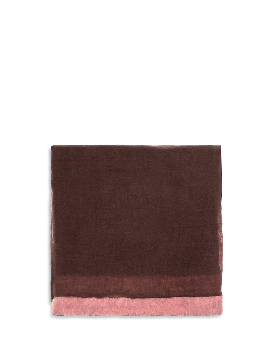 Scarf Gran Soufflé Semi-Felted Cashmere Elder-Nectar Elder/nectar (capra Hircus)