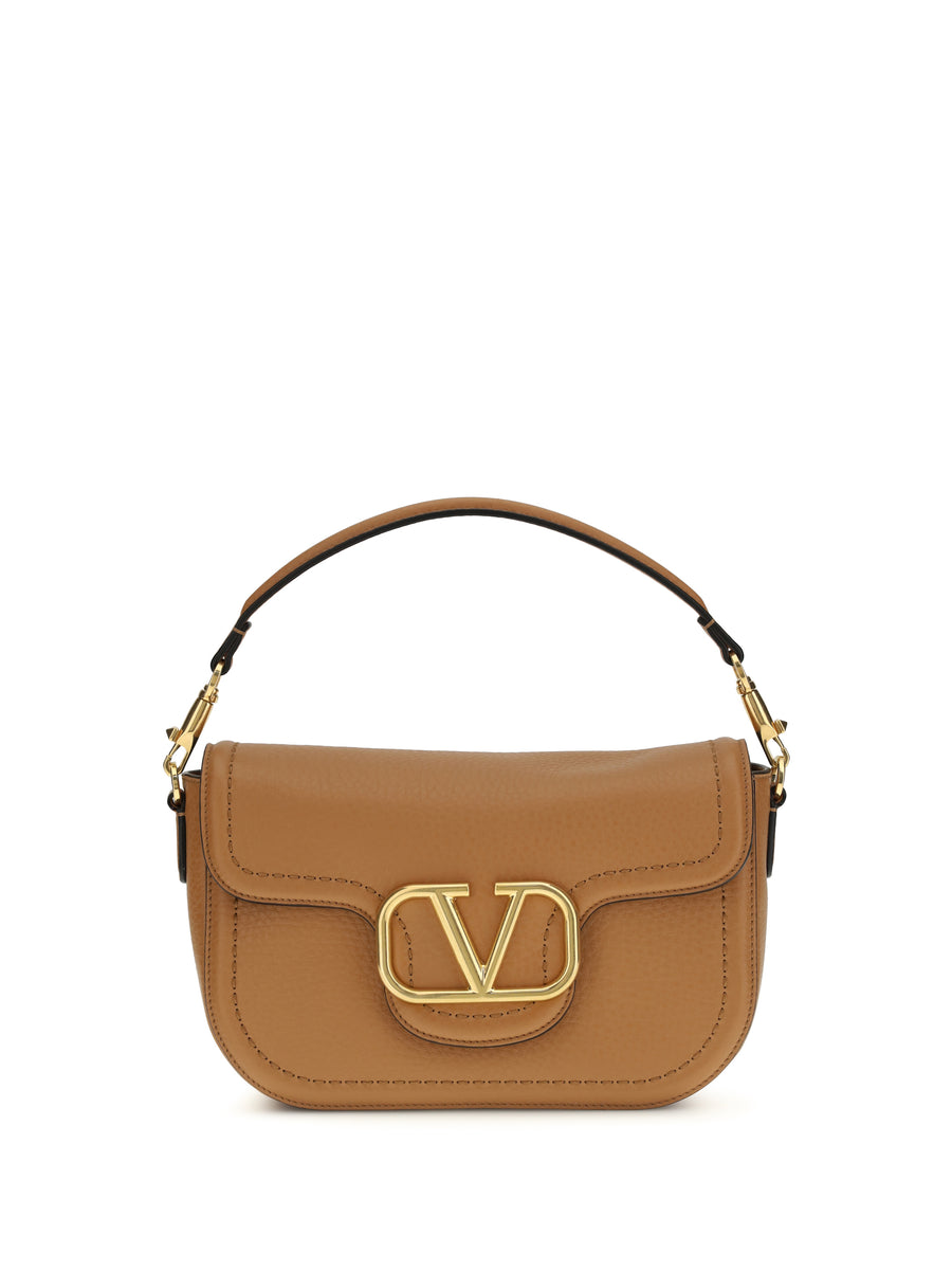 Vlogo Shoulder Bag Almond Beige/multicolor Calf Leather Bos Taurus