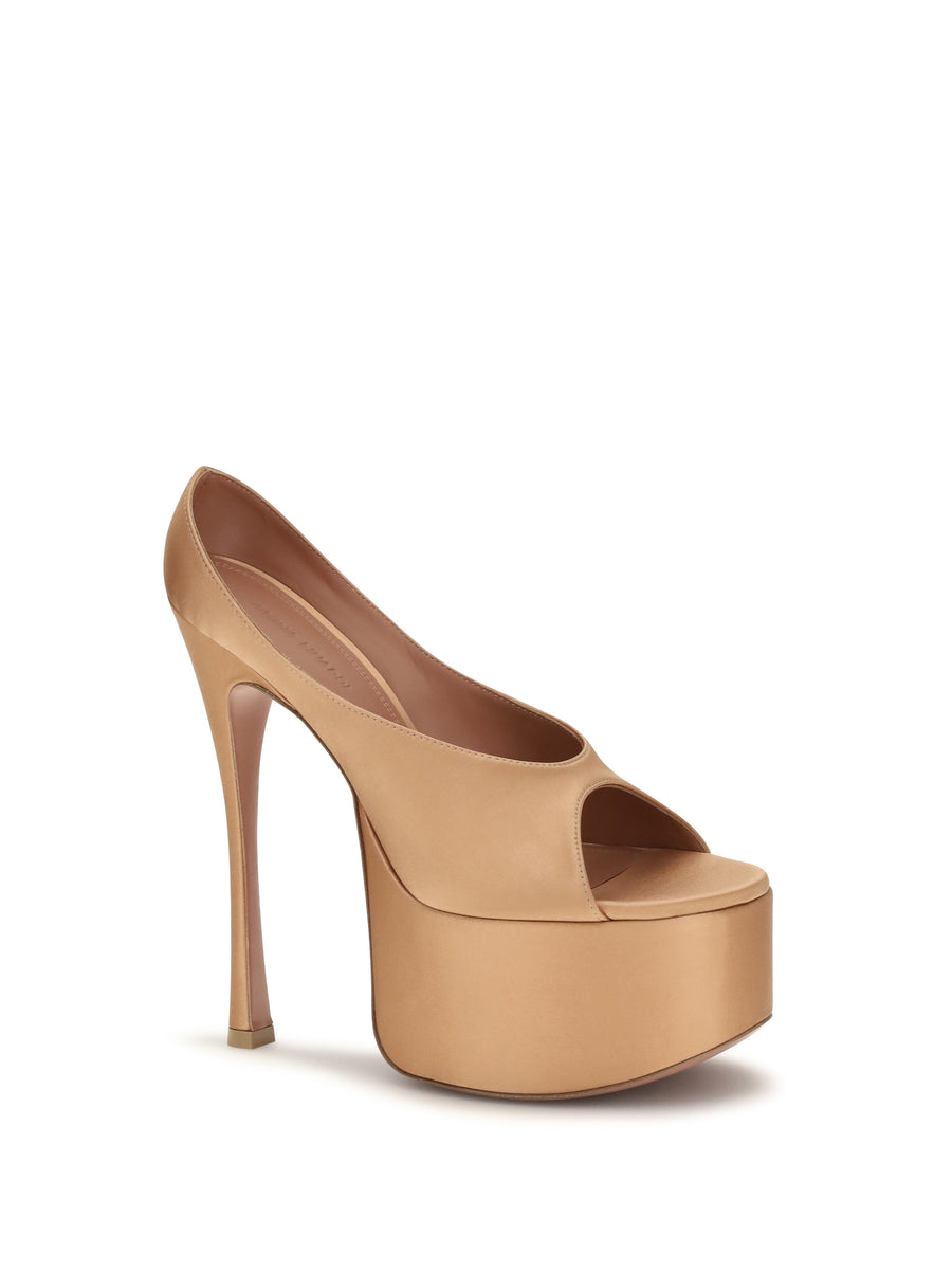 Pumps Anok Plateau Latte Beige Silk