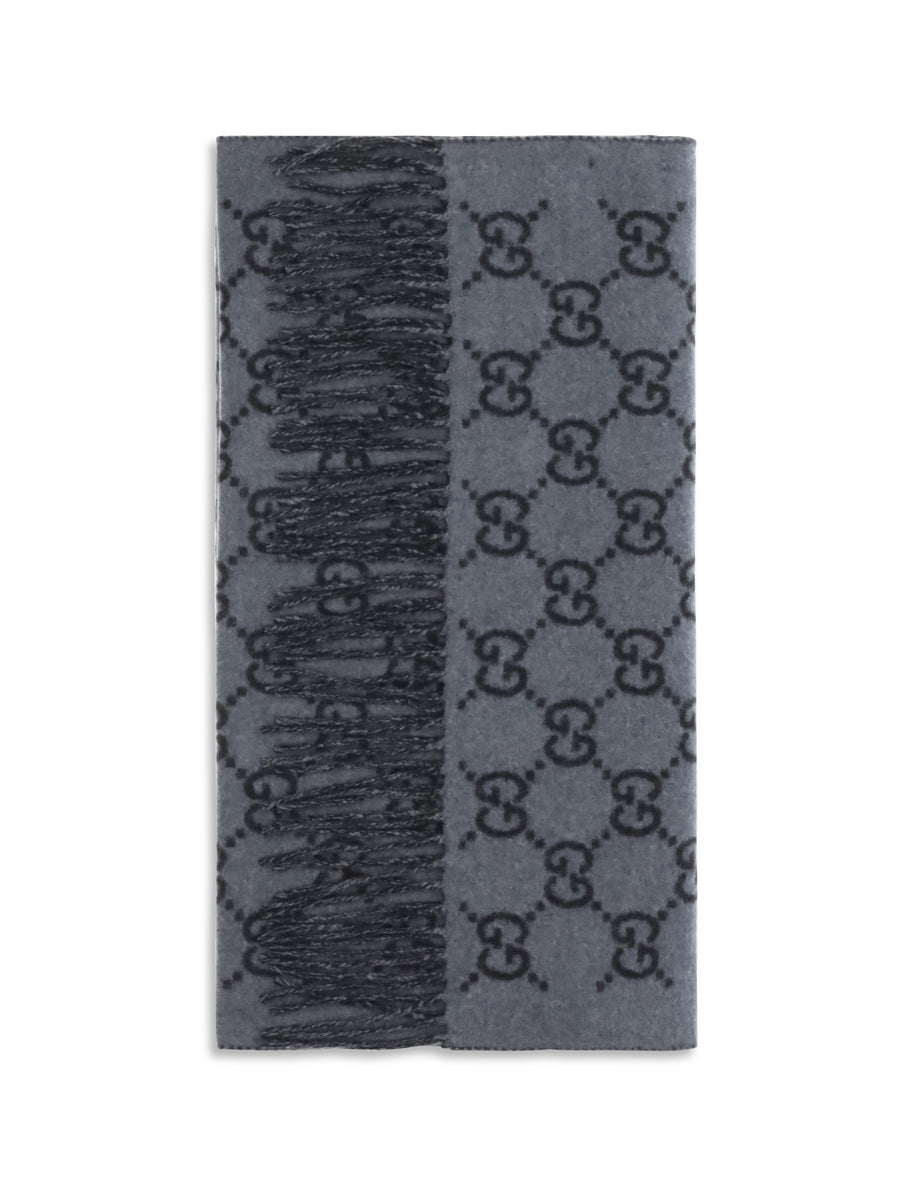 Scarf Gg Cashmere Graphite-Black Graphite/black (capra Hircus)