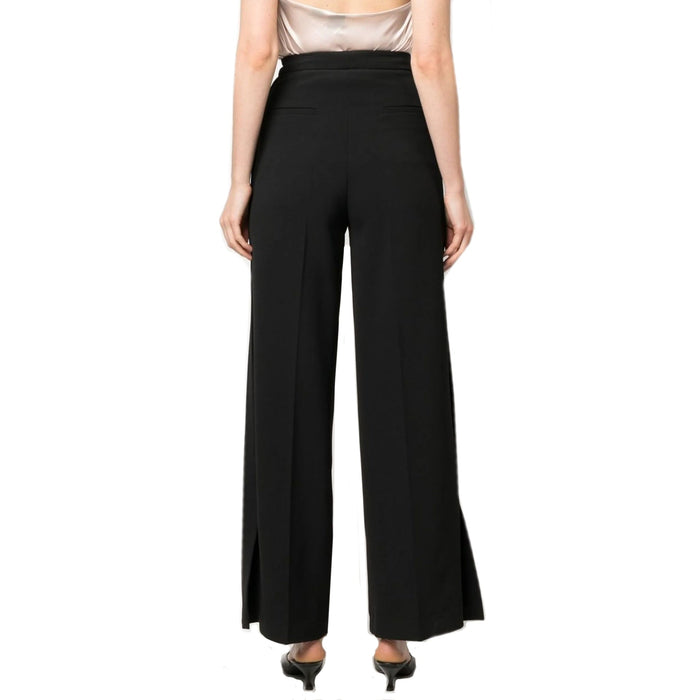 Blanca Vita Palazzo Trousers Black Elastane Polyester