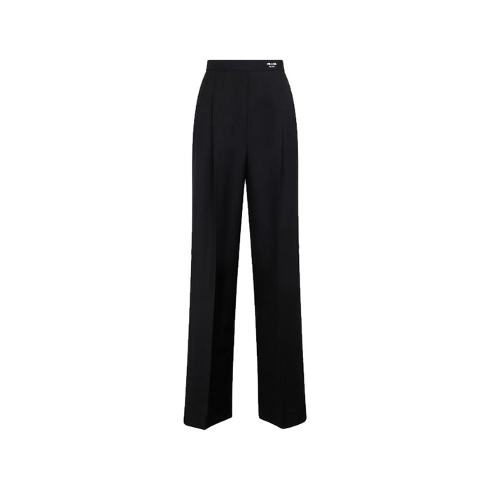 Wool Classic Logo Pants Black Mohair