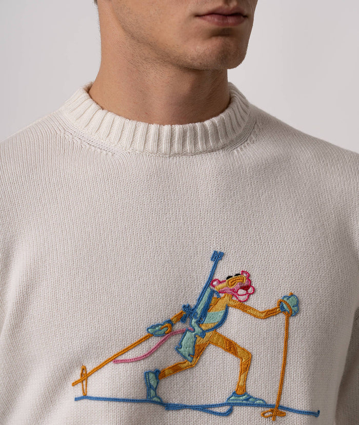 Sweater Pink Panther Ivory Da Definire