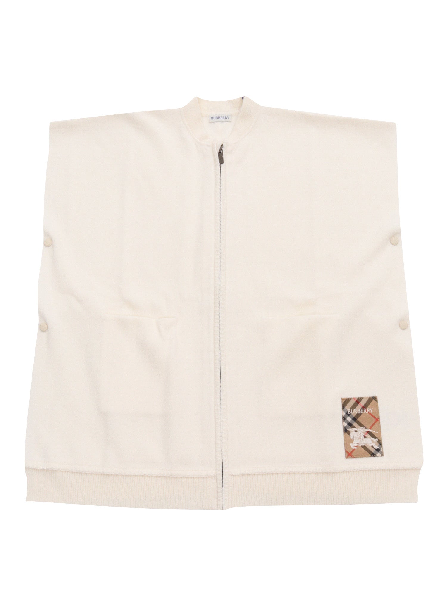 KID GIRL JACKETS White Wool Polyamide Elastane Heavy