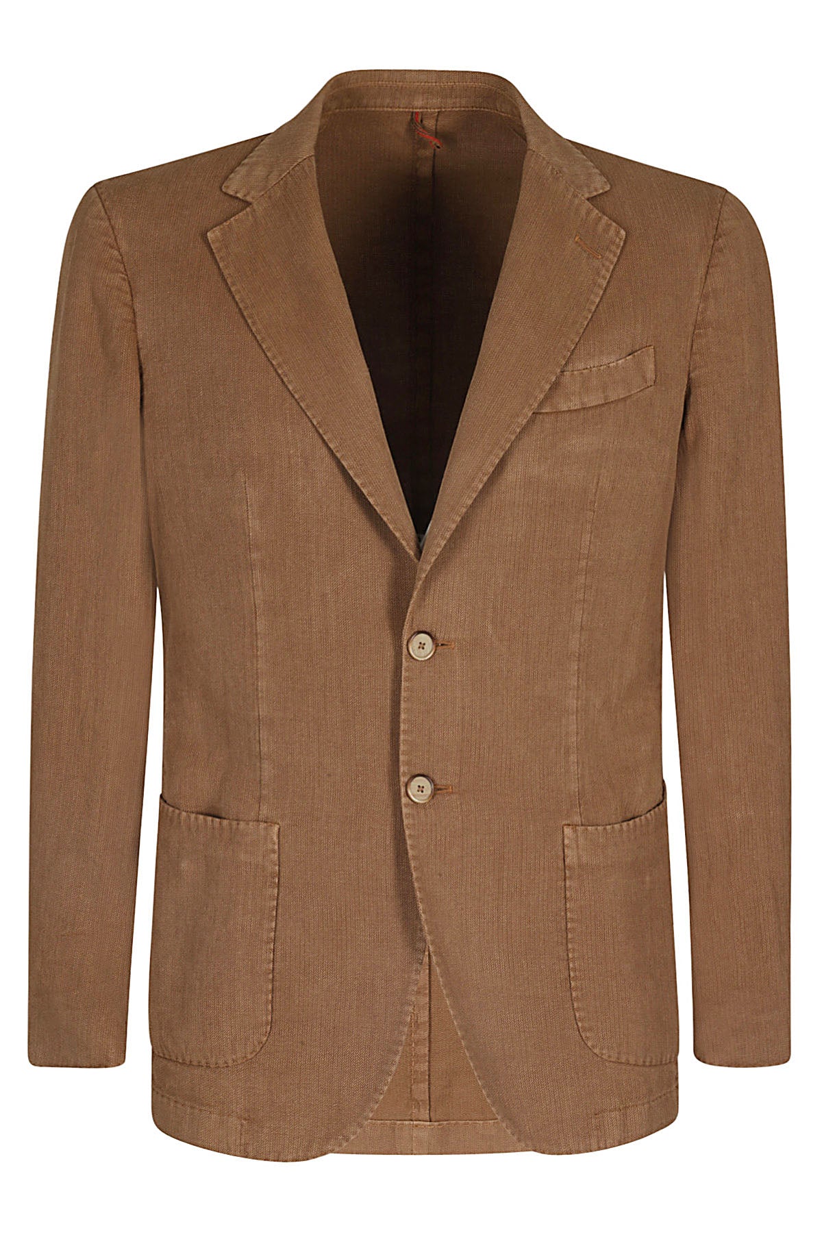 Corda Rotta Di Cotone High Twist Sovratinto Frosted Brown Ramie Lino Giacca