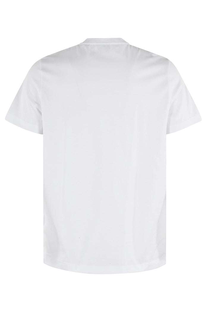 Logo Piccolo Mm Jersey White Cotton T-shirt