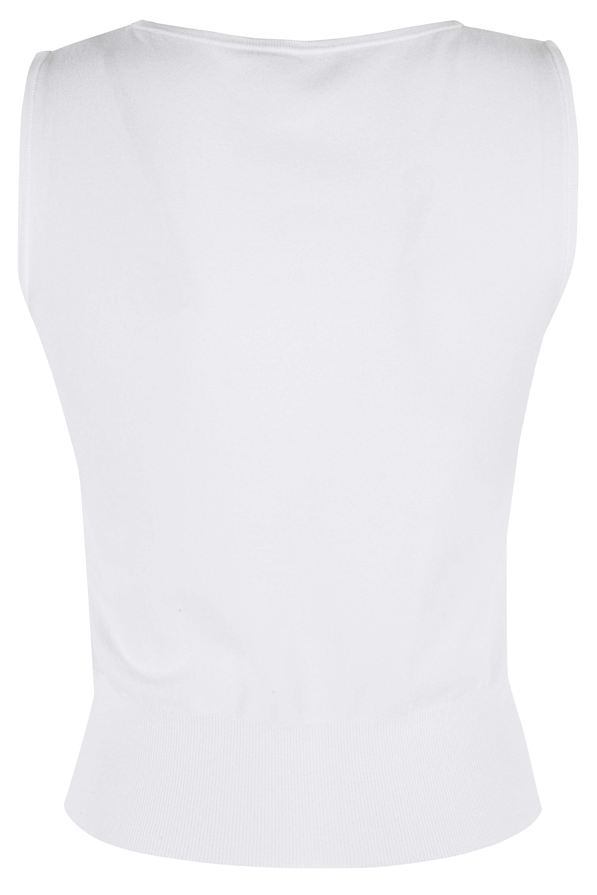 Canotta Spalla Larga White Vi Pl Top