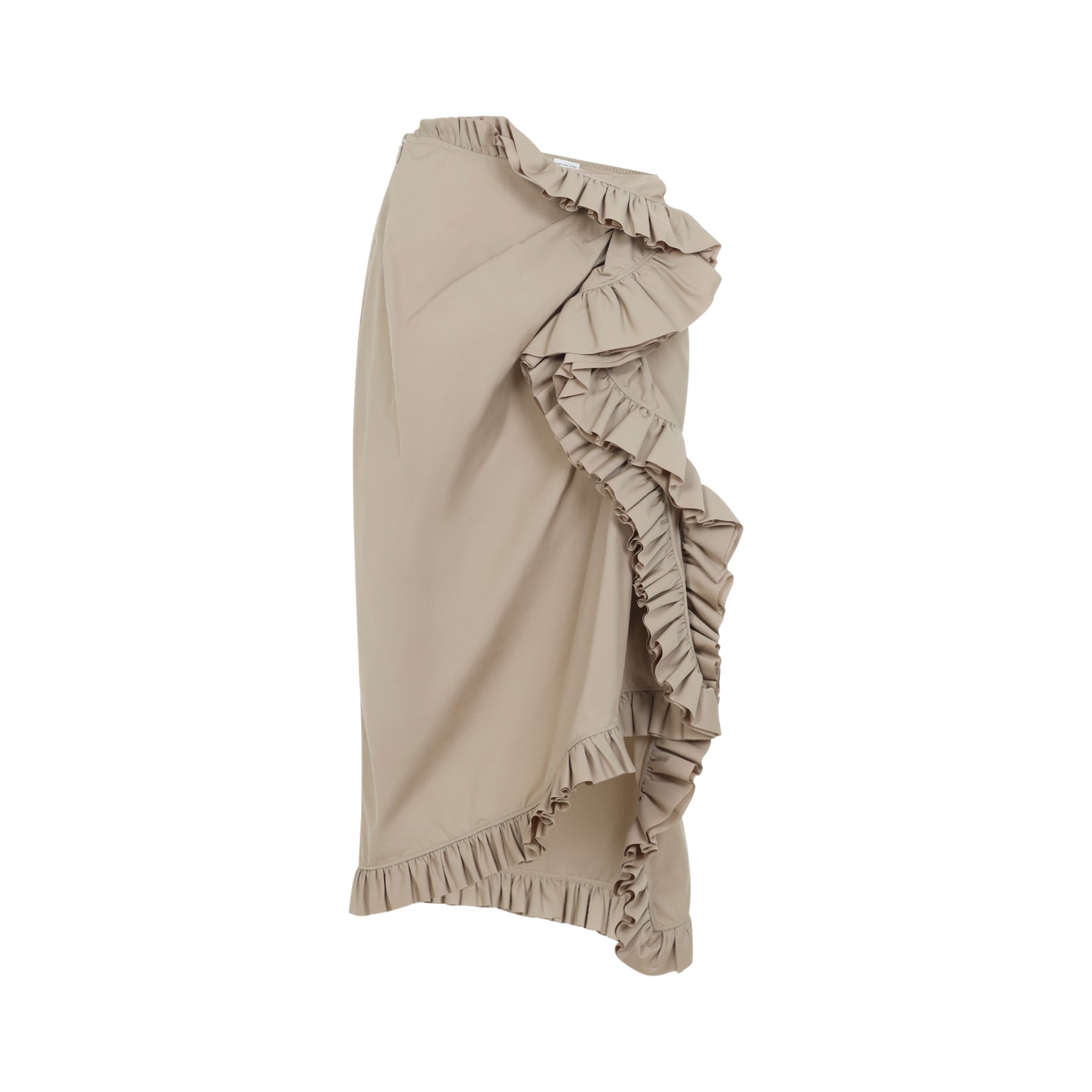 Sina Midi Skirt Nude & Neutrals Cotton