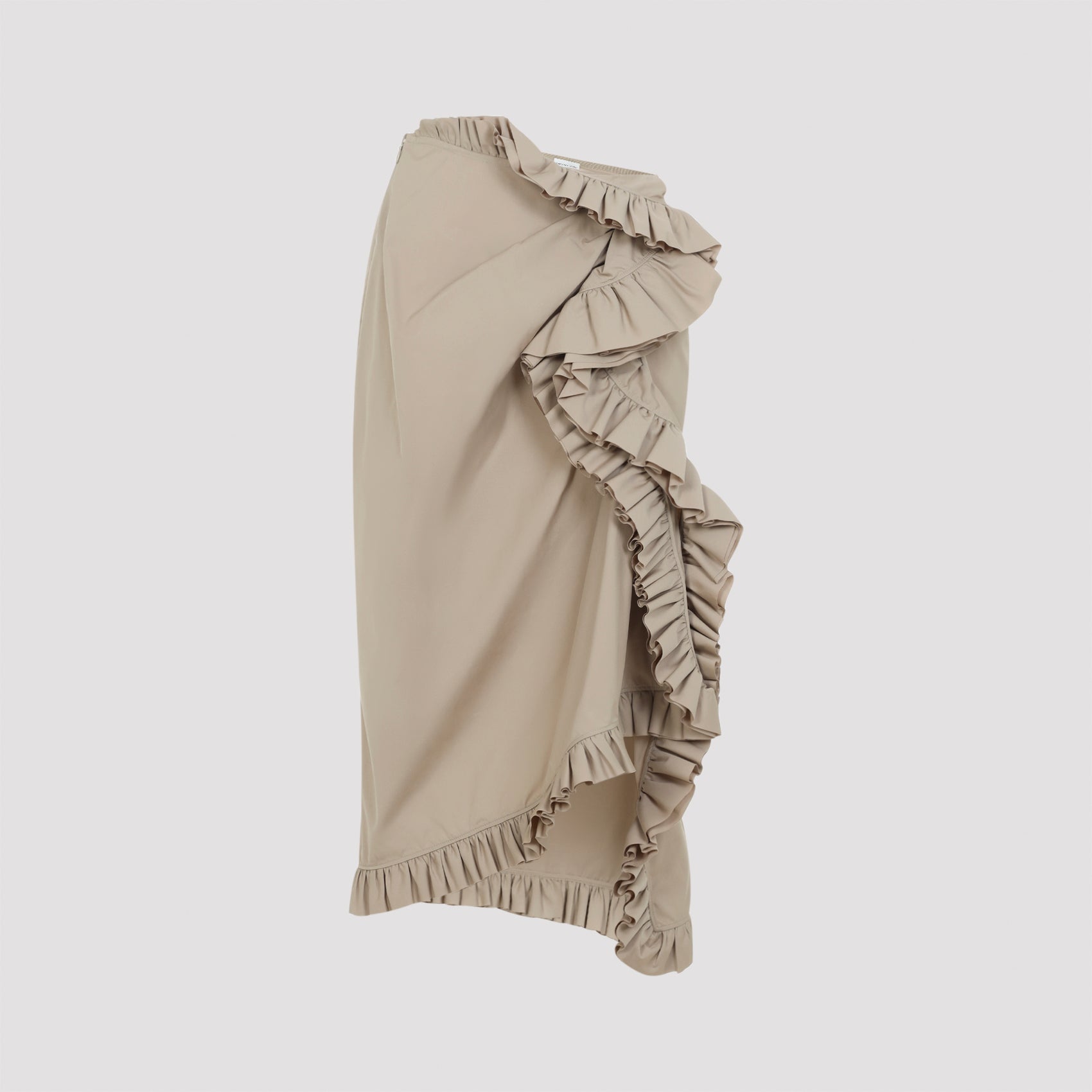 Sina Midi Skirt Nude & Neutrals Cotton