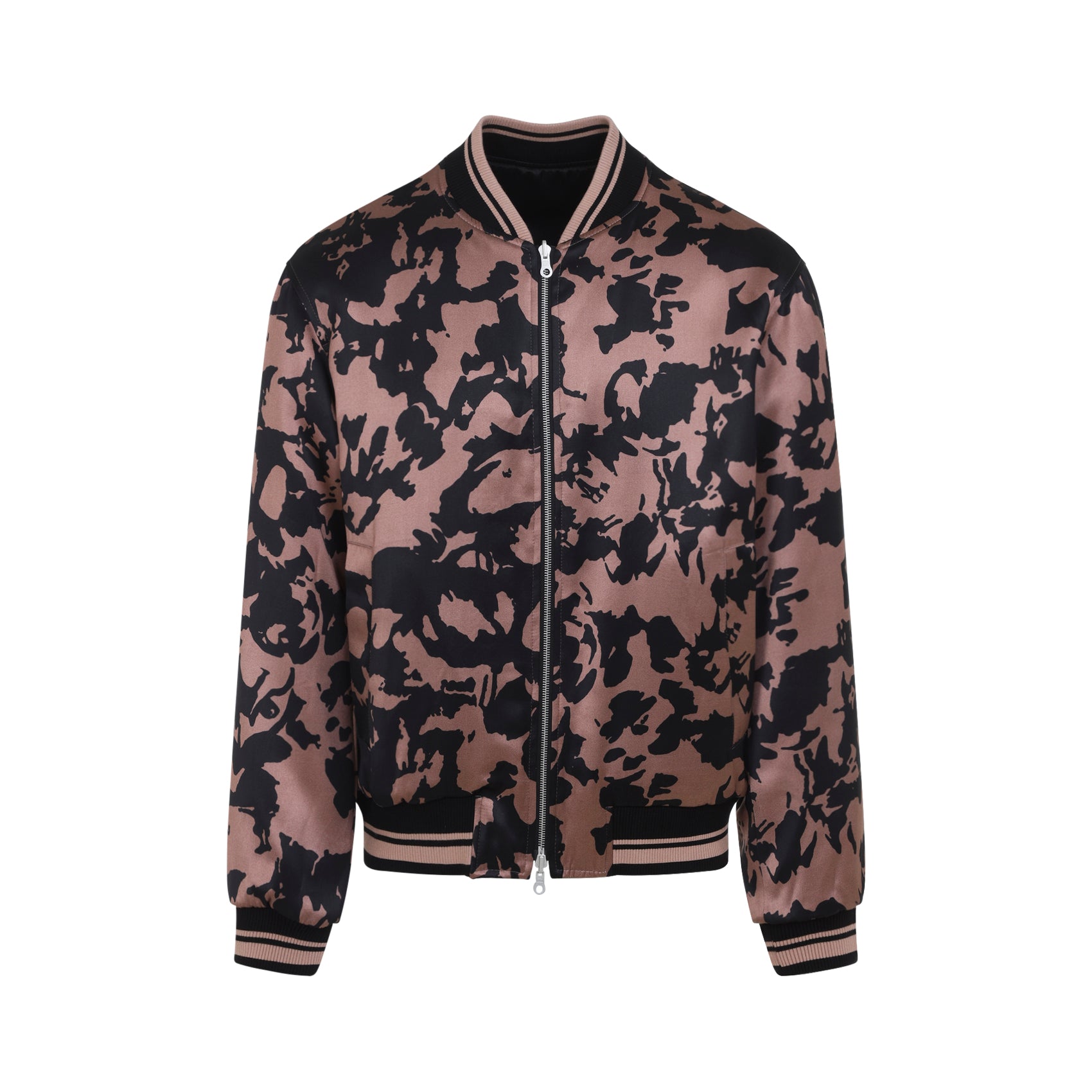 Volker Bomber Jacket Nude & Neutrals Viscose Cotton