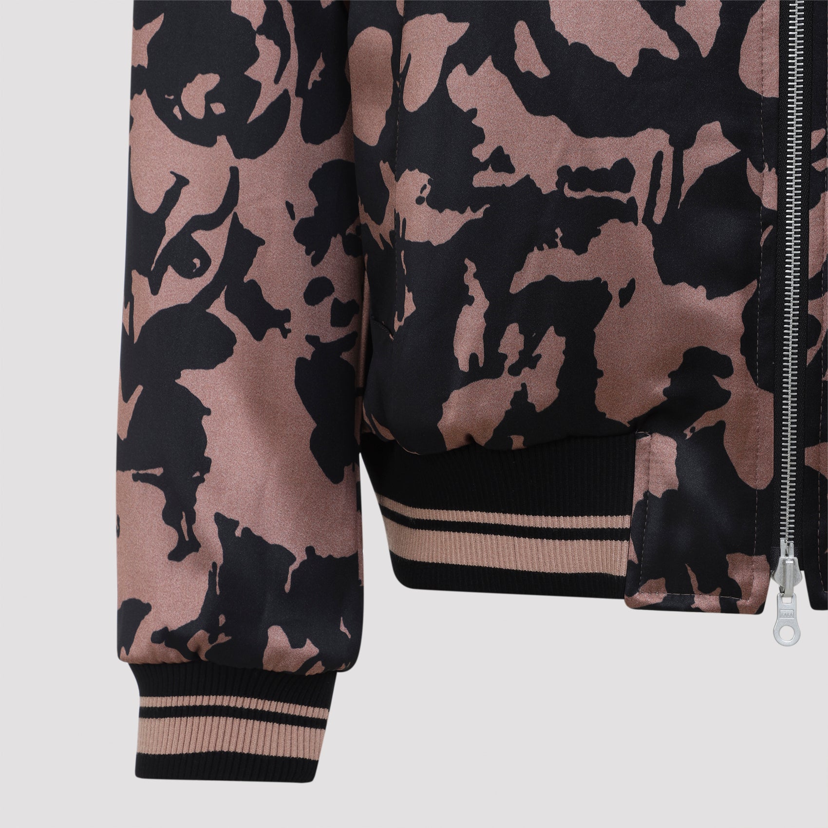 Volker Bomber Jacket Nude & Neutrals Viscose Cotton