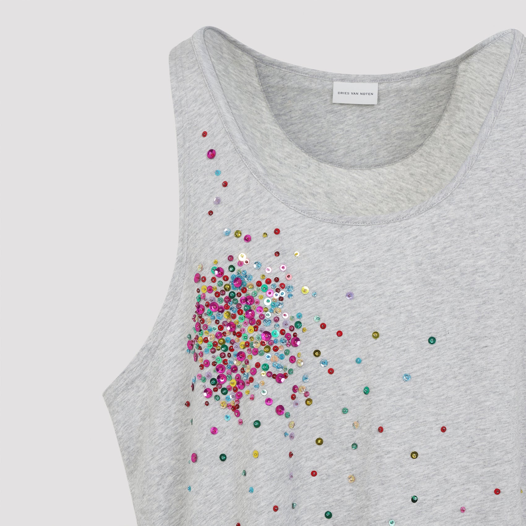 Hulo Tank Top Grey Cotton