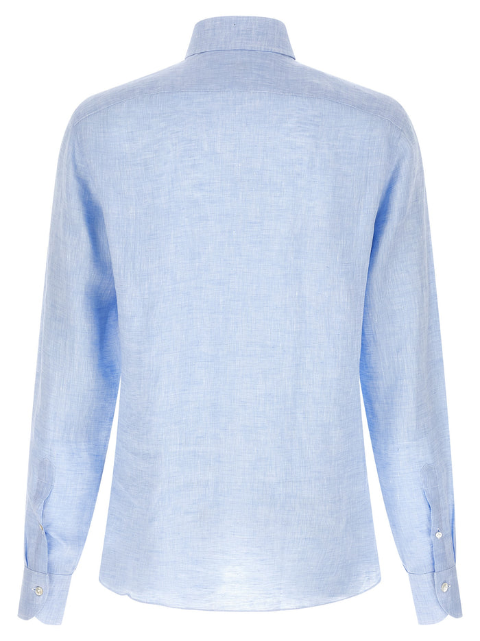 Linen shirt Light Blue Shirt, Blouse