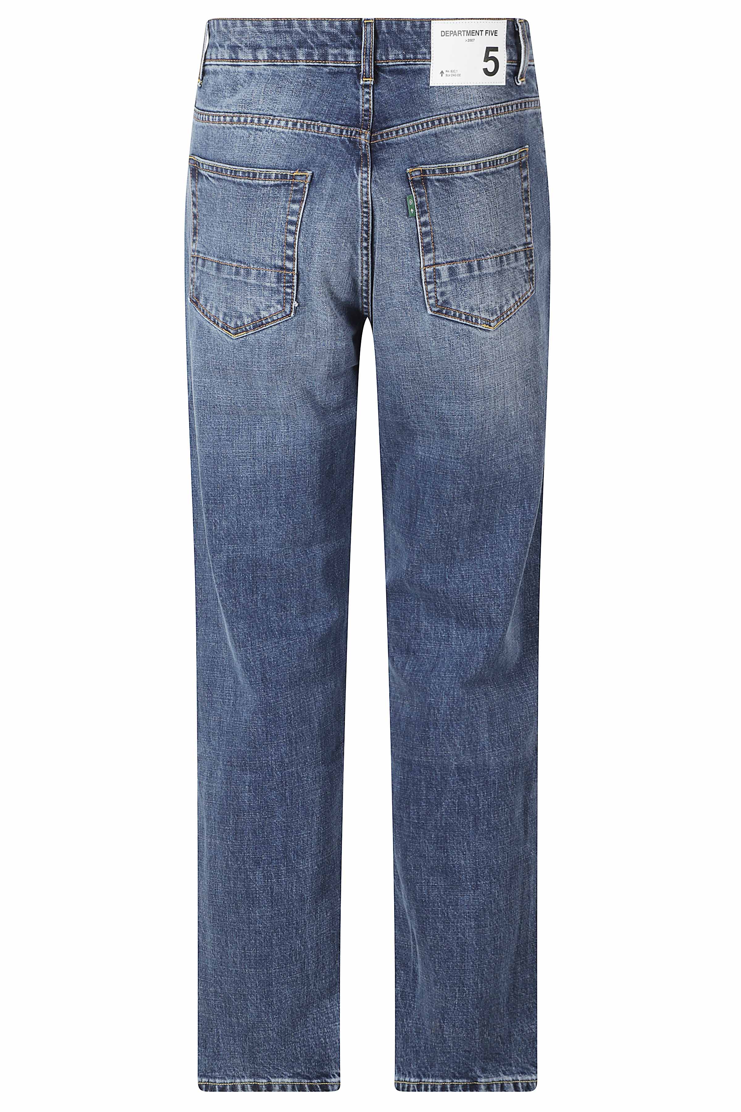 Newman Pantalone Tapered Blue Cotone Elastan Jean