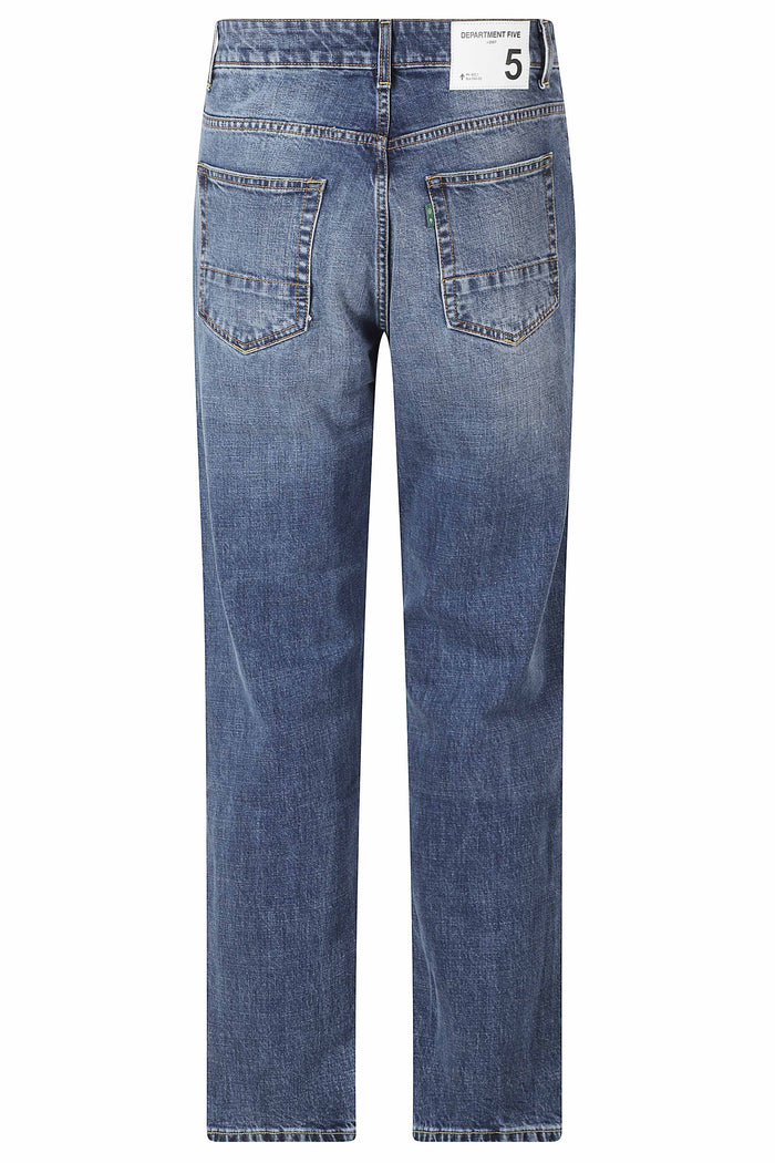 Newman Pantalone Tapered Blue Cotone Elastan Jean