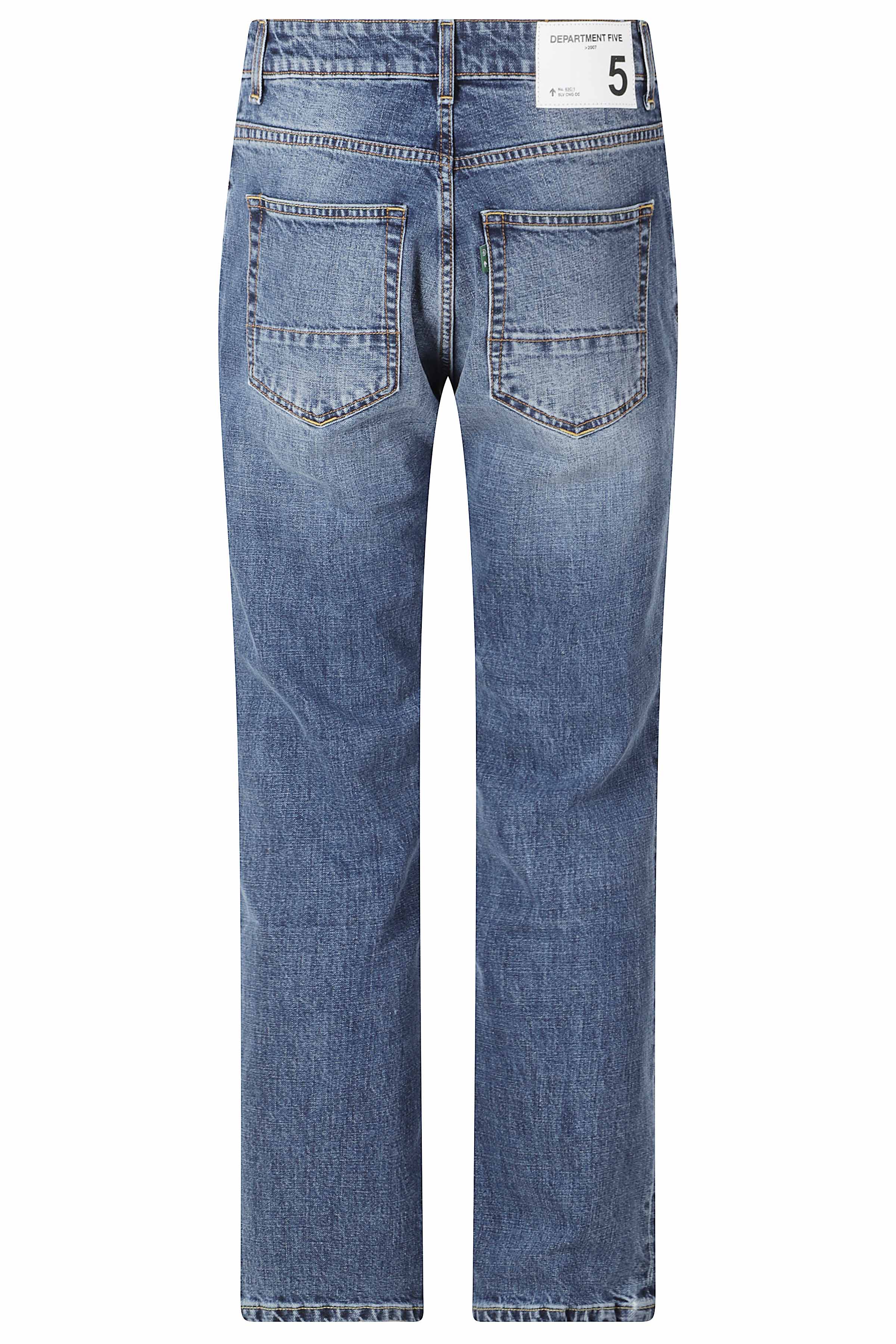 Talk Pantalone Regular Crop Blue Cotone Elastan Jean