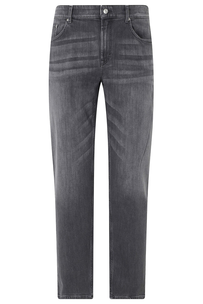 Talk Pantalone Regular Crop Black Cotone Elastane Jean