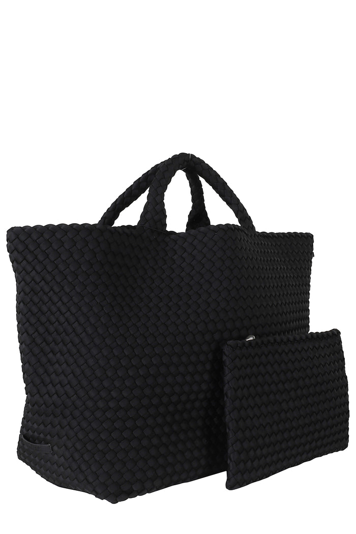 St Barths Large Tote Black Neoprene Borsa