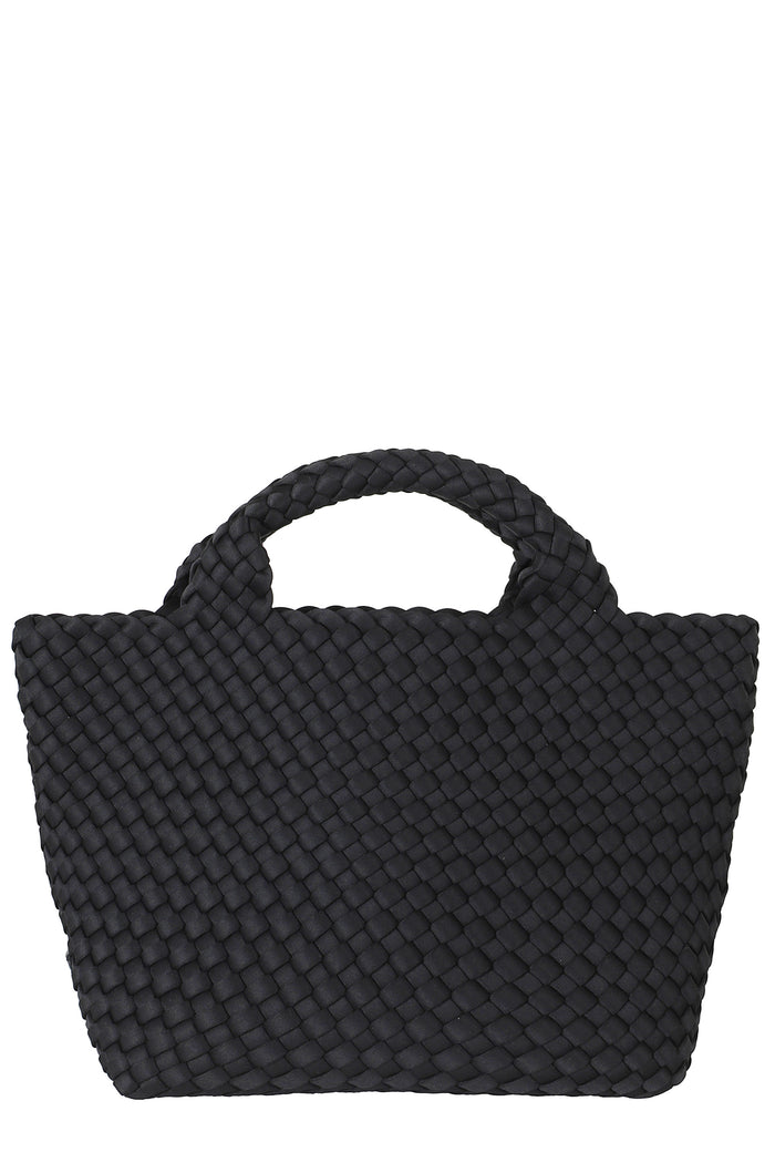 St Barths Small Tote Black Neoprene Borsa