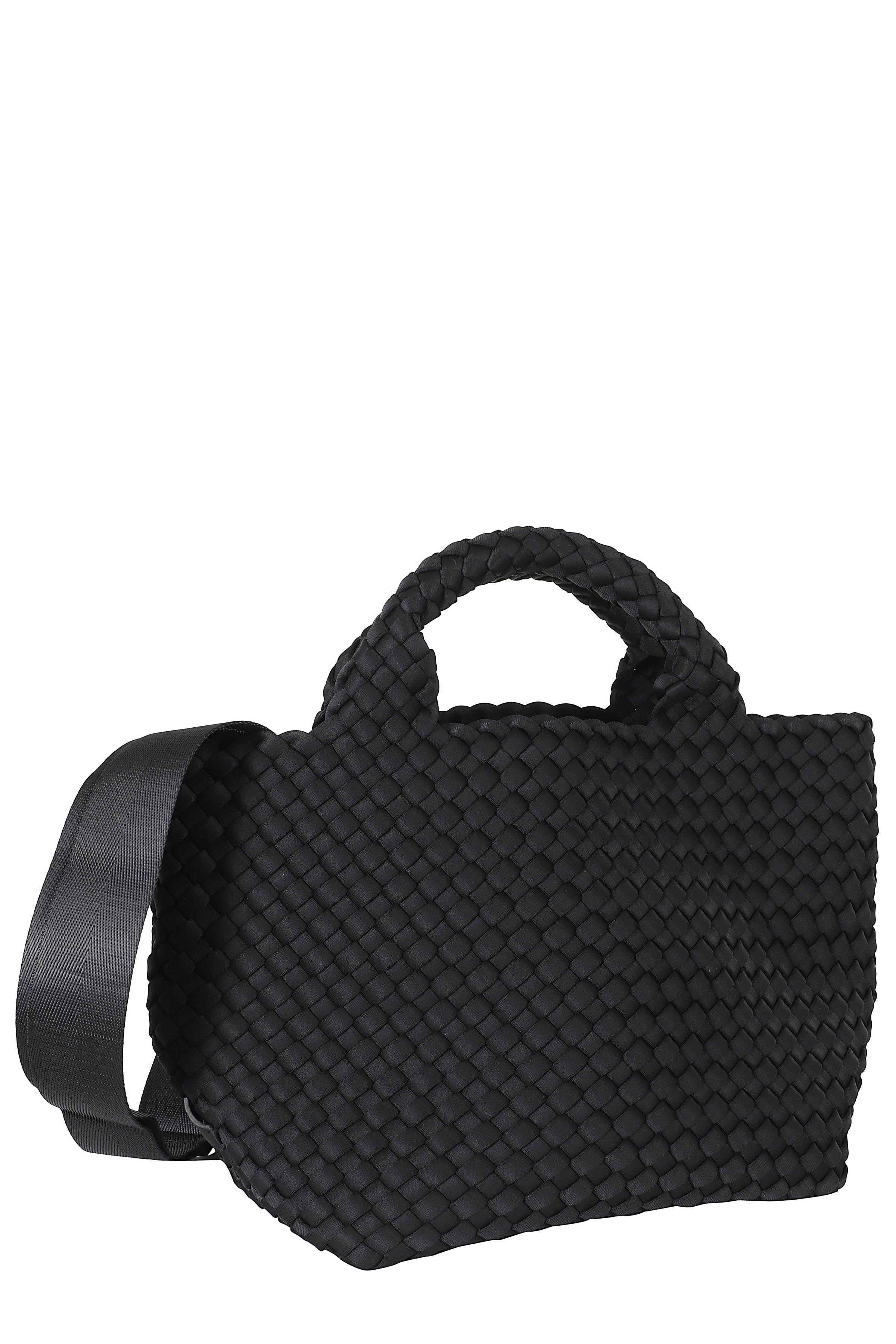 St Barths Small Tote Black Neoprene Borsa