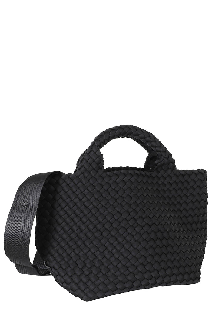 St Barths Small Tote Black Neoprene Borsa