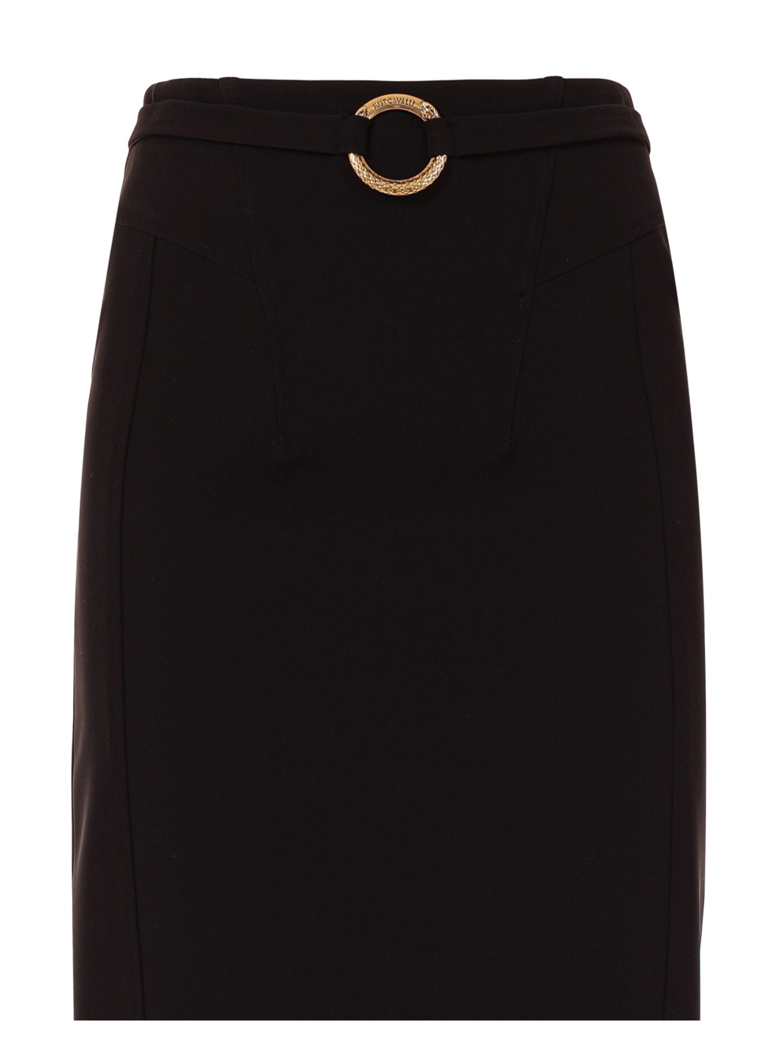 Roberto Cavalli Skirts Black Poliestere Elastam