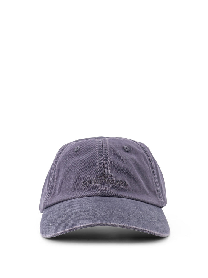 Stone Island Hats Blue Grey Cotone
