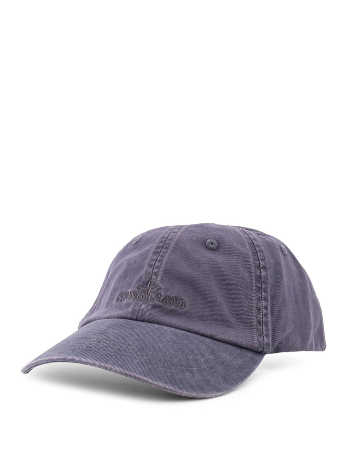 Stone Island Hats Blue Grey Cotone