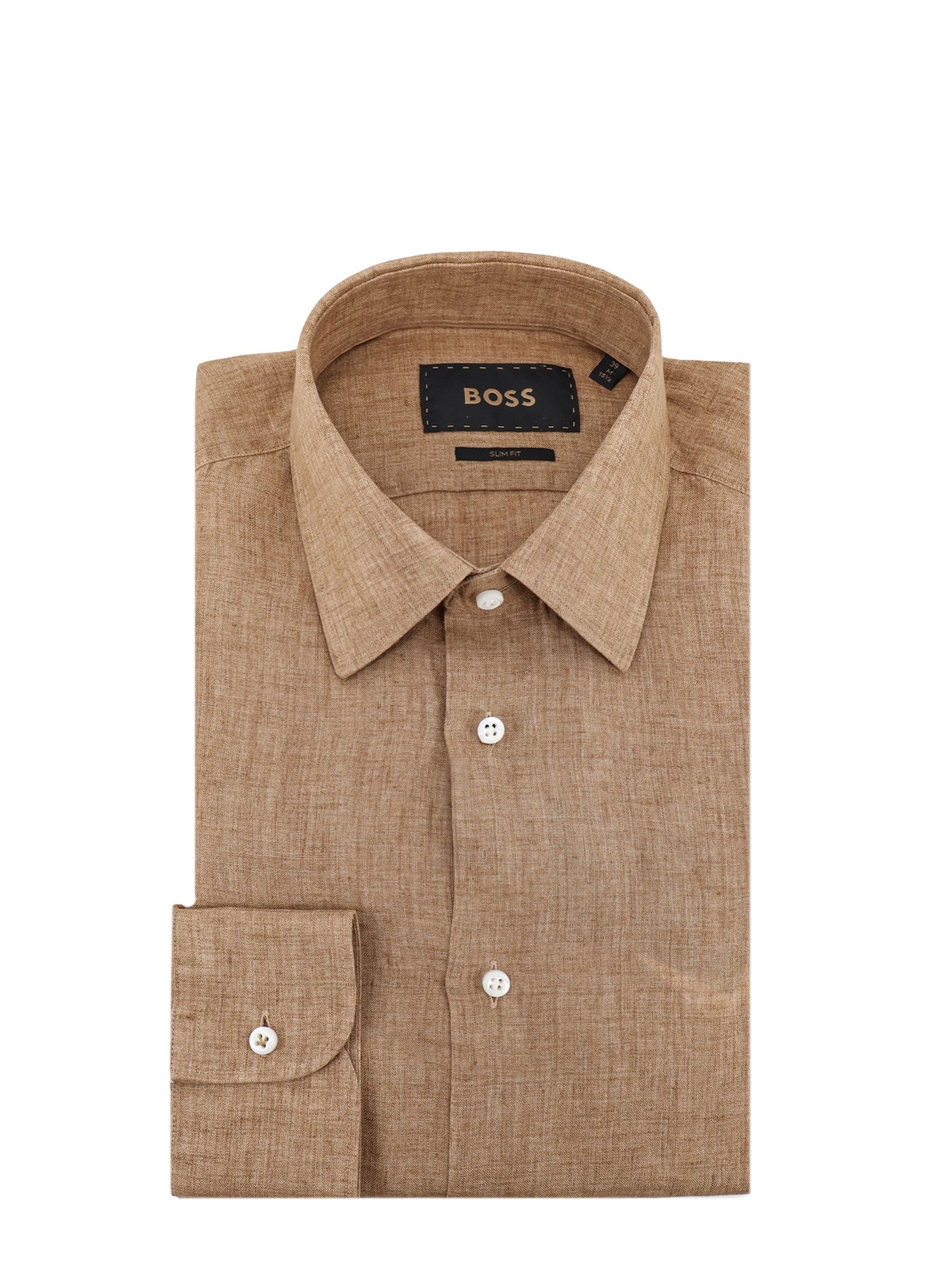BOSS Shirts Mediumbeige Lino