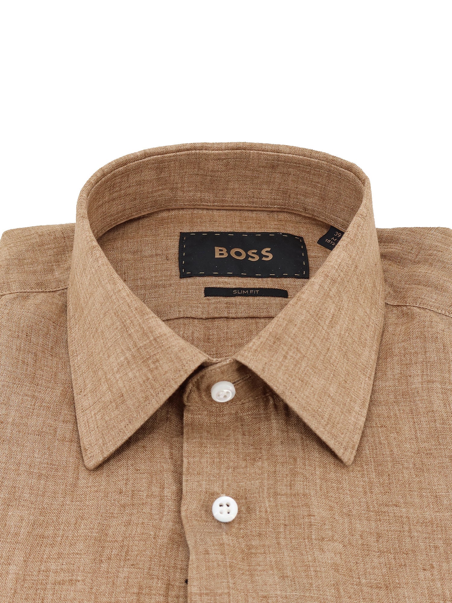 BOSS Shirts Mediumbeige Lino