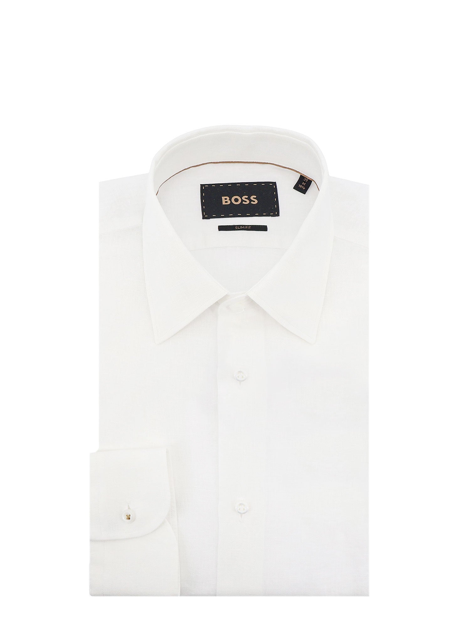 BOSS Shirts White Lino