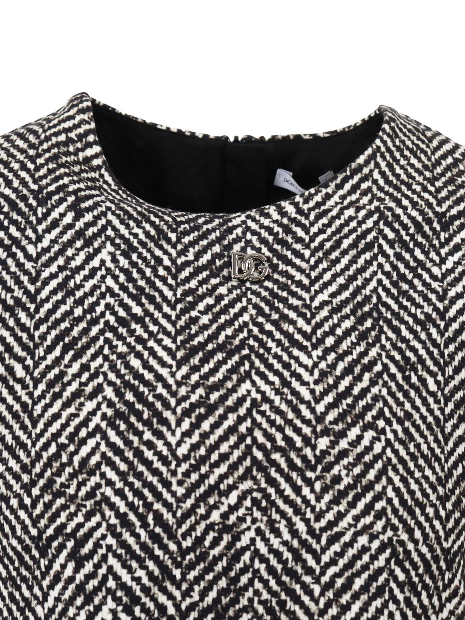 Long Sleeves Dress Grey Cotton Elastane Lining