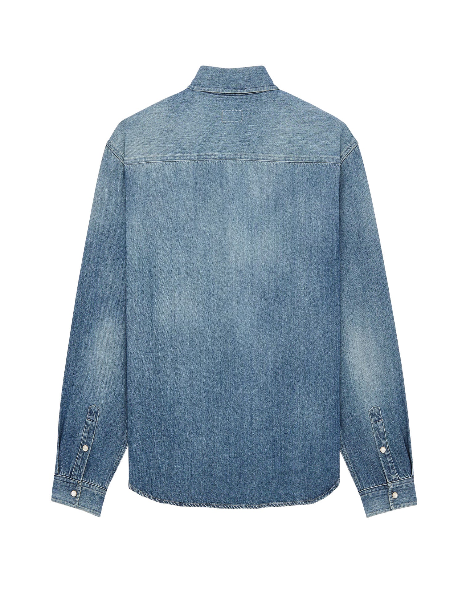 Saint Laurent Shirts Horizon Blue Cotone