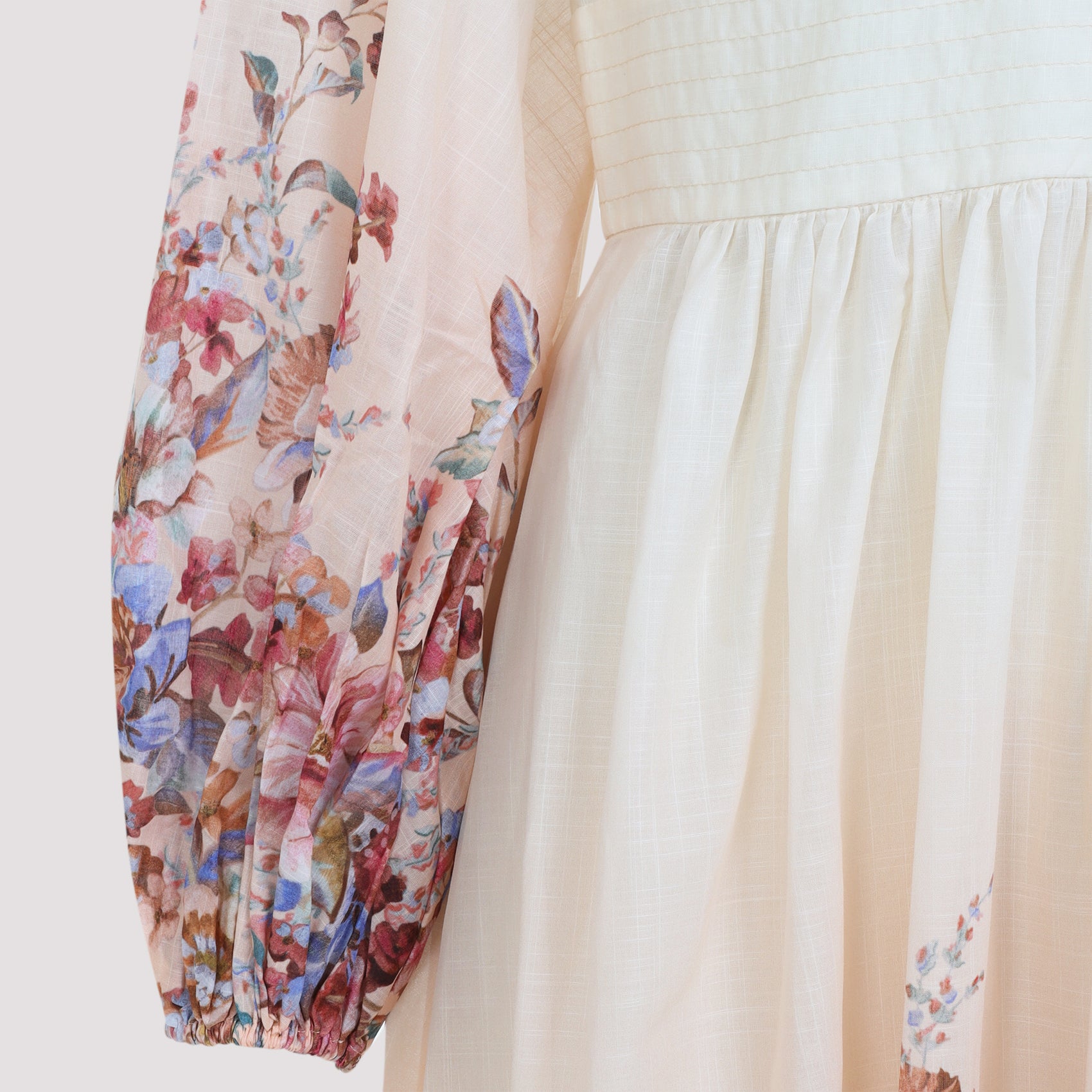 Awaken Plunge Maxi Dress Multicolour Cotton