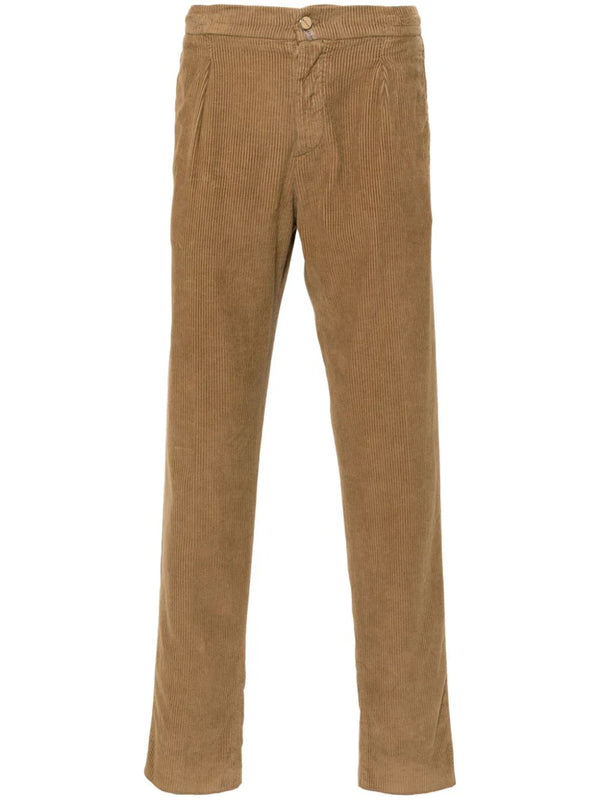Kiton Outer: Cotton 100% trousers in camel